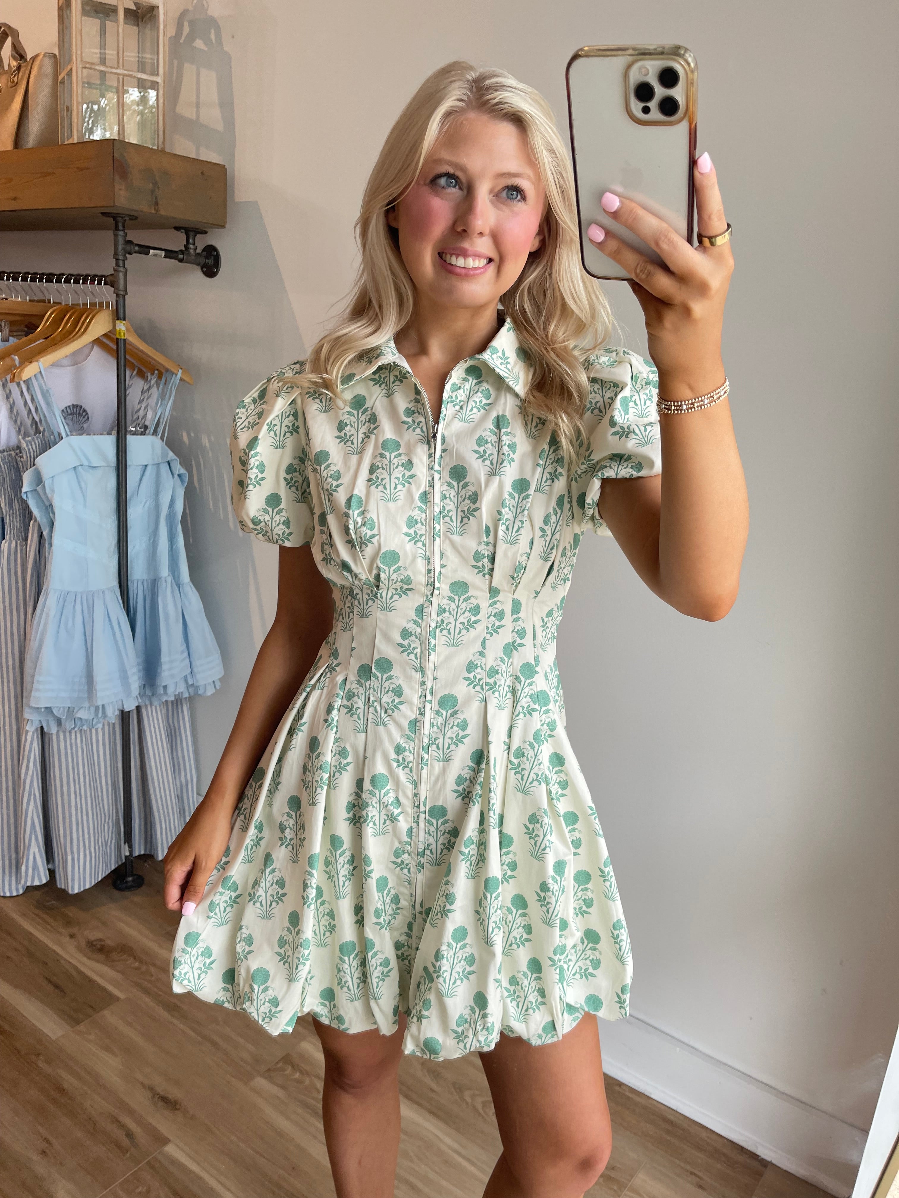 Tara Bubble Hem Mini Dress
