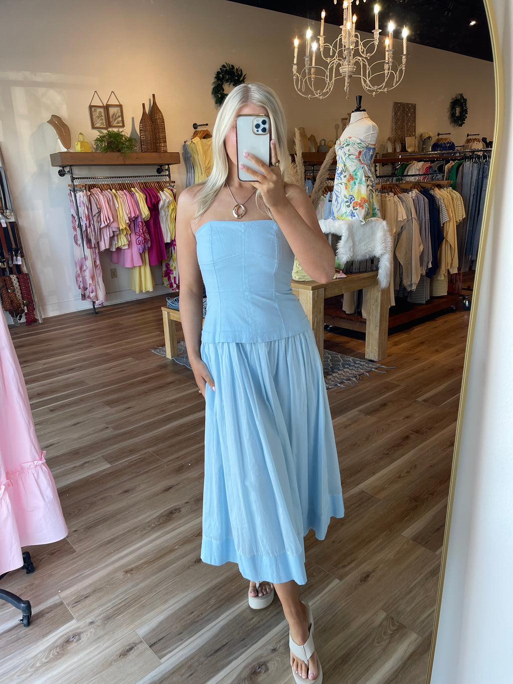 Everleigh Corset Midi Dress