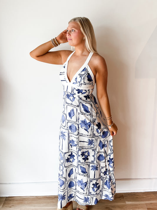 Sylvie Panel Midi Dress