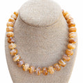 Caramel Round Beaded Necklace