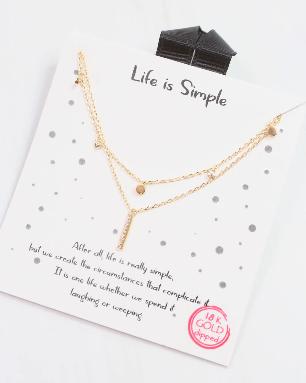 Life is Simple Necklace