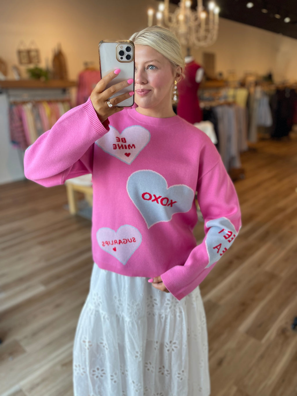 Valeny Candy Heart Sweater