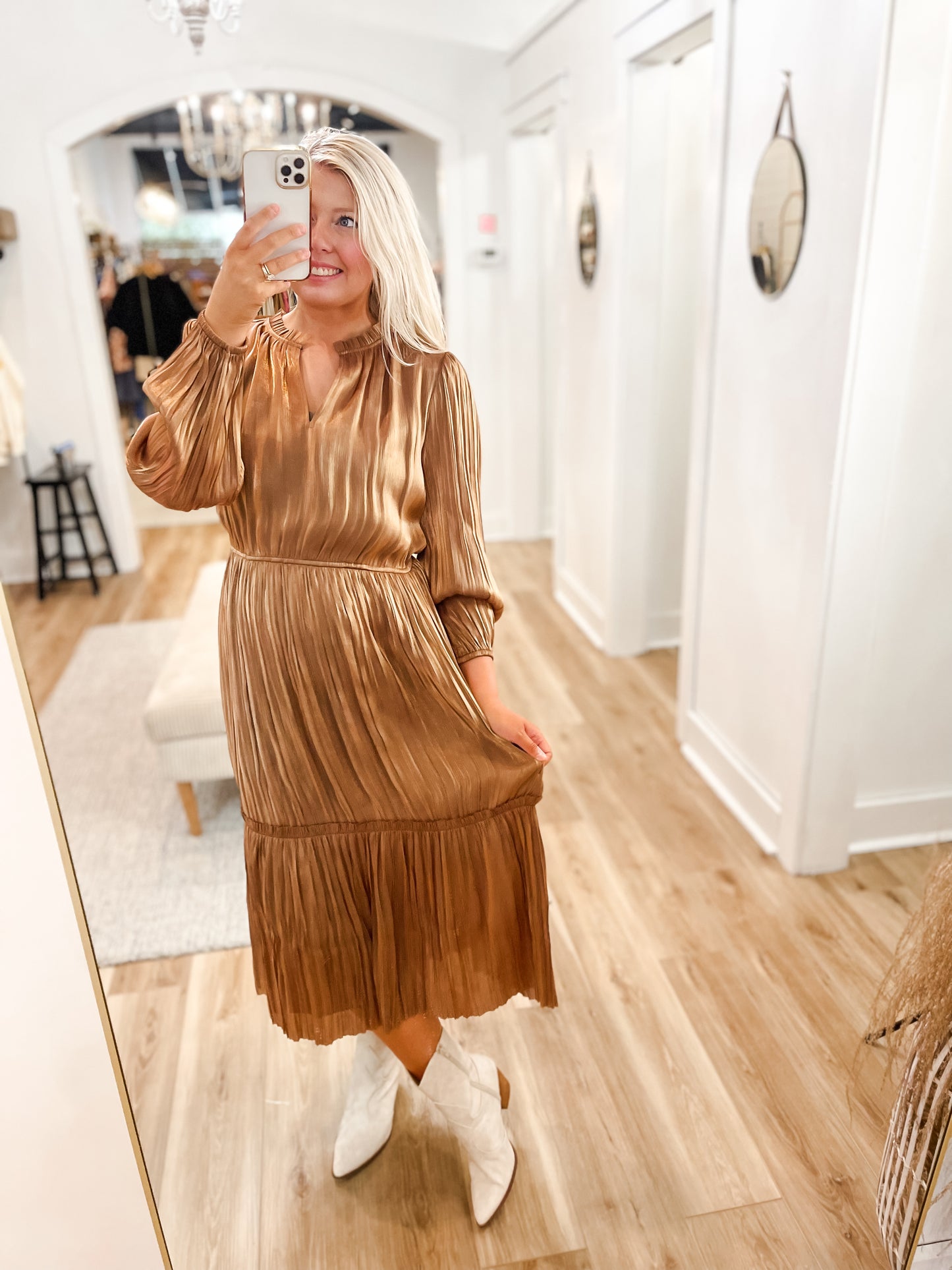 Gold Rush Midi Dress