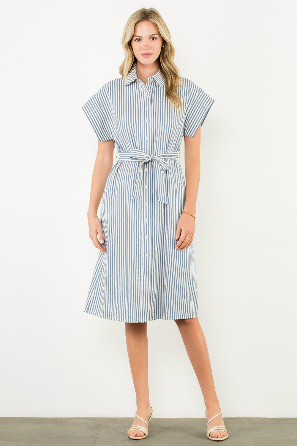 Beverly Button Midi Dress