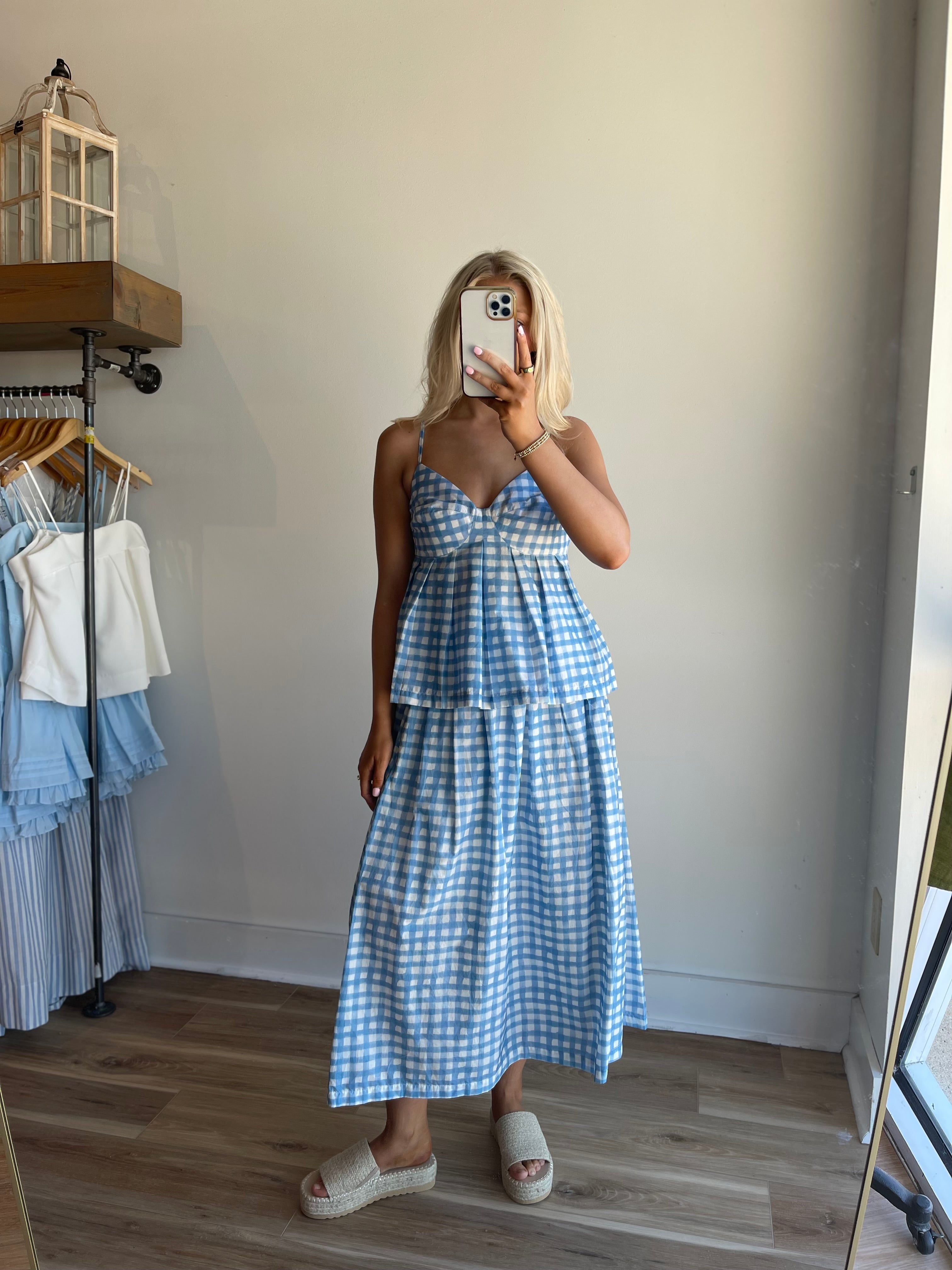 Billie Gingham Top