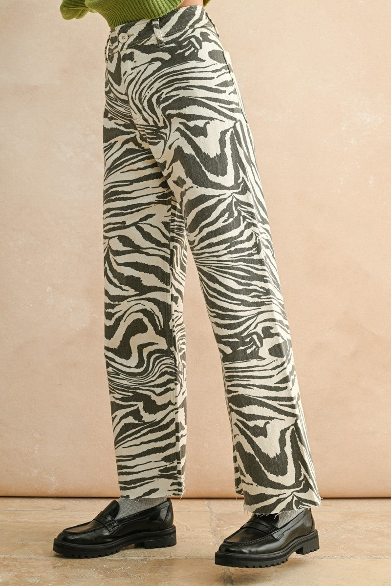 Zebra Print Pants