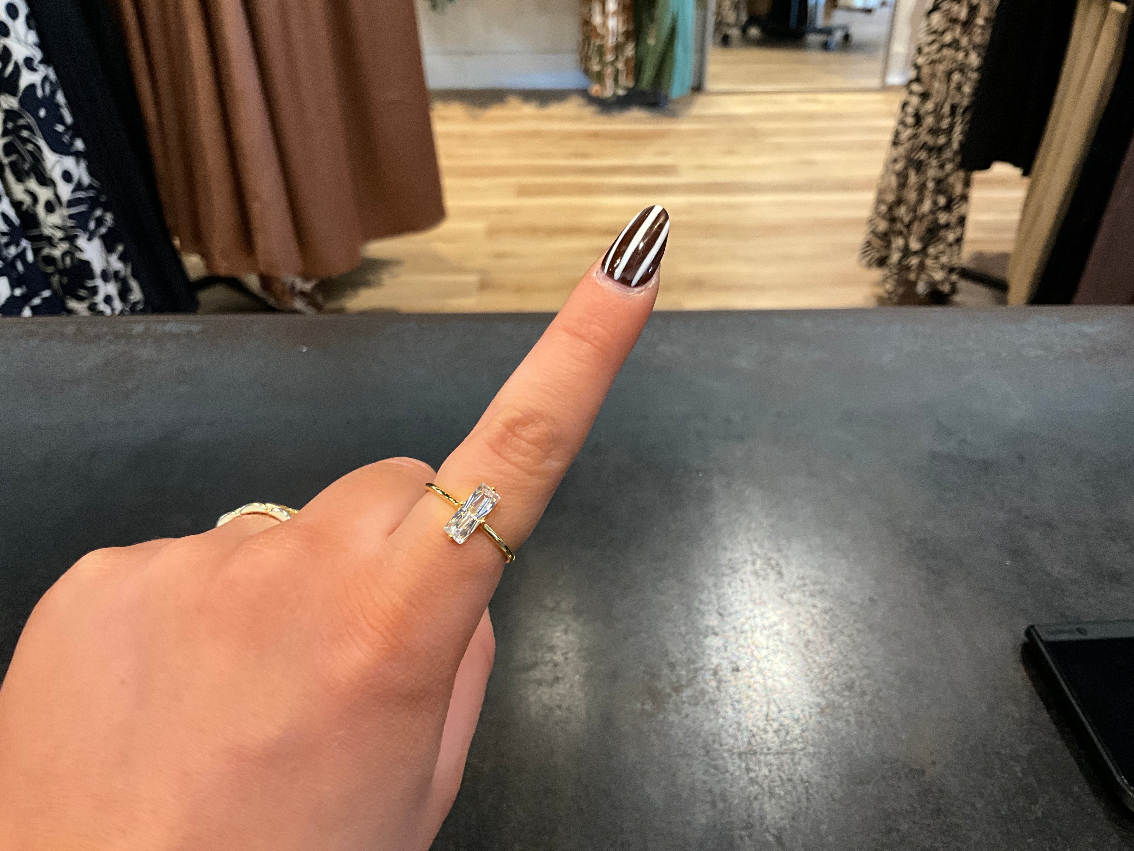 Baguette Bar Ring