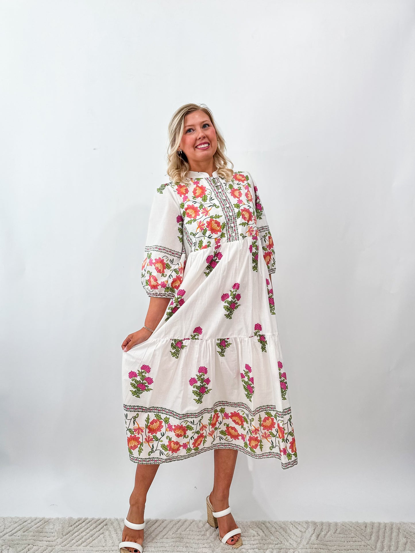 Lilie Floral Tiered Dress