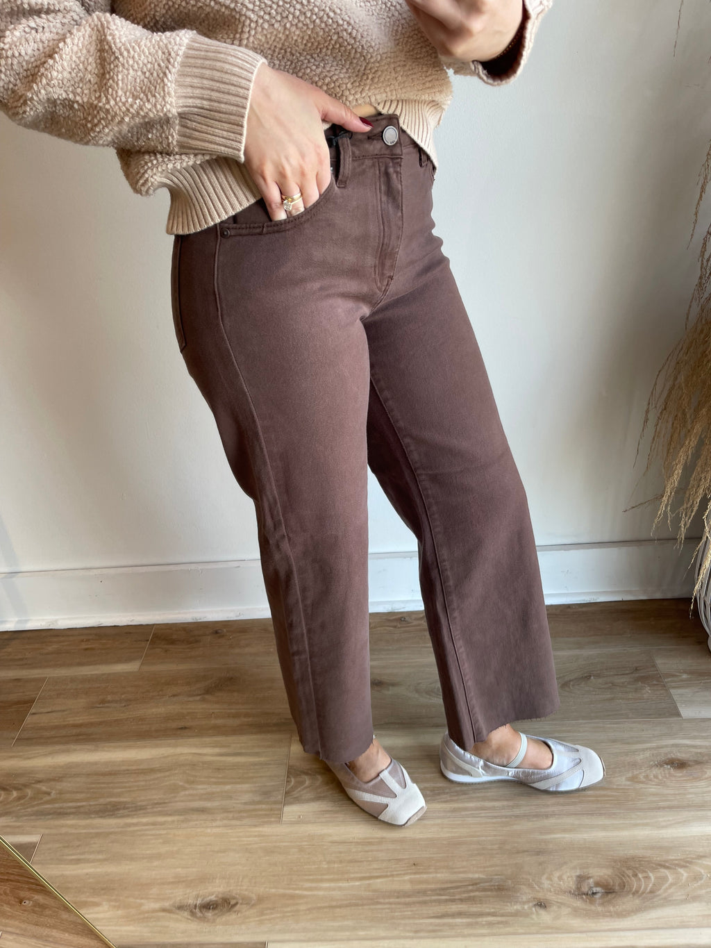 Carson Slim Wide Leg Jean