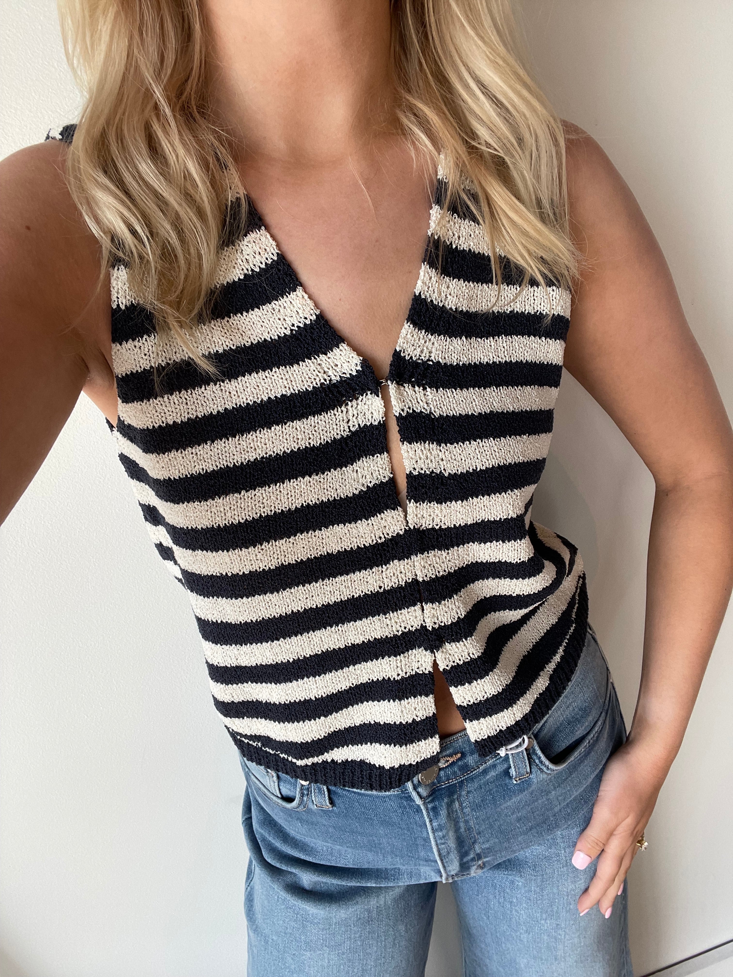 Jessa Striped Top