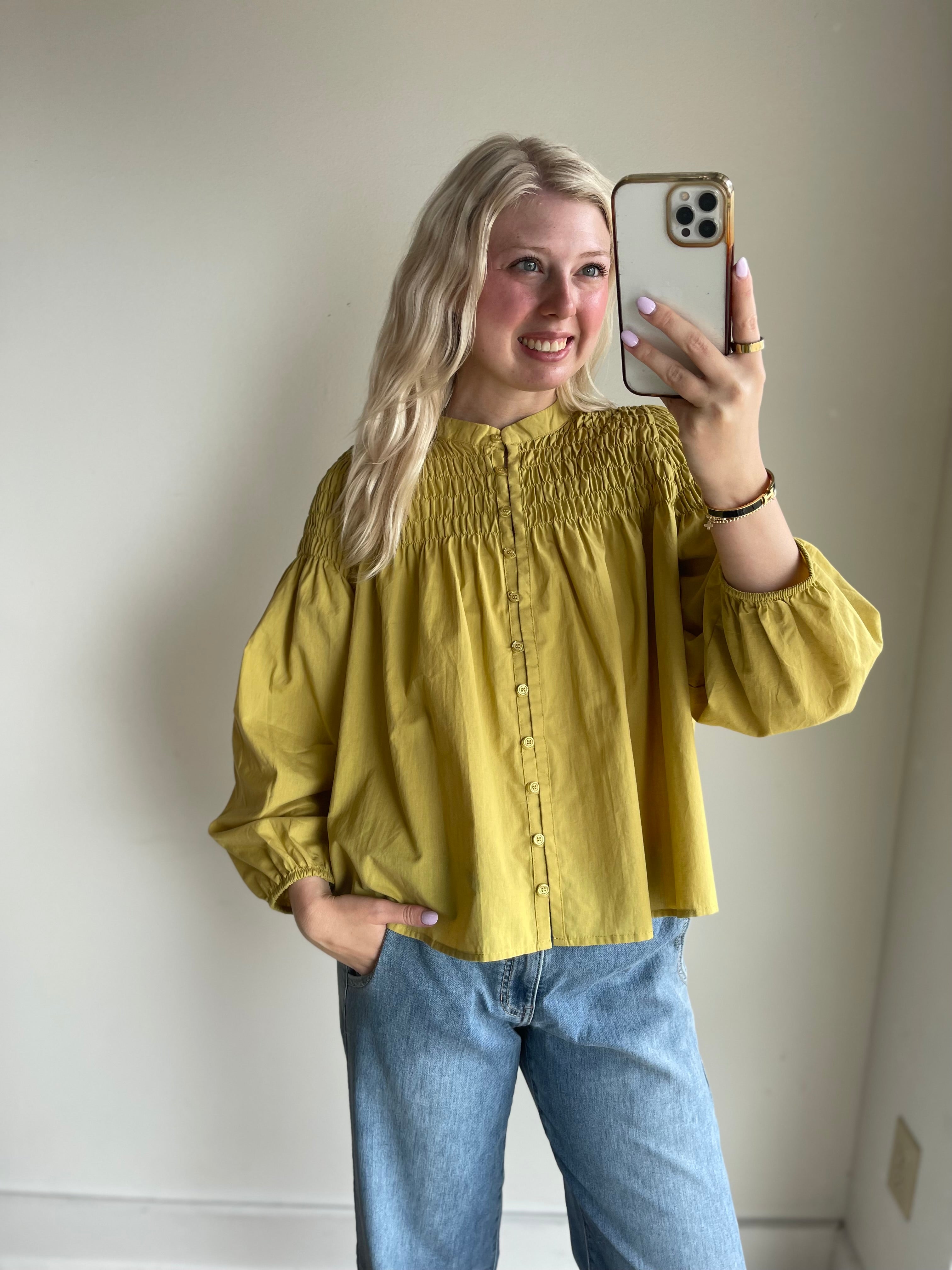 Marren Smocked Blouse