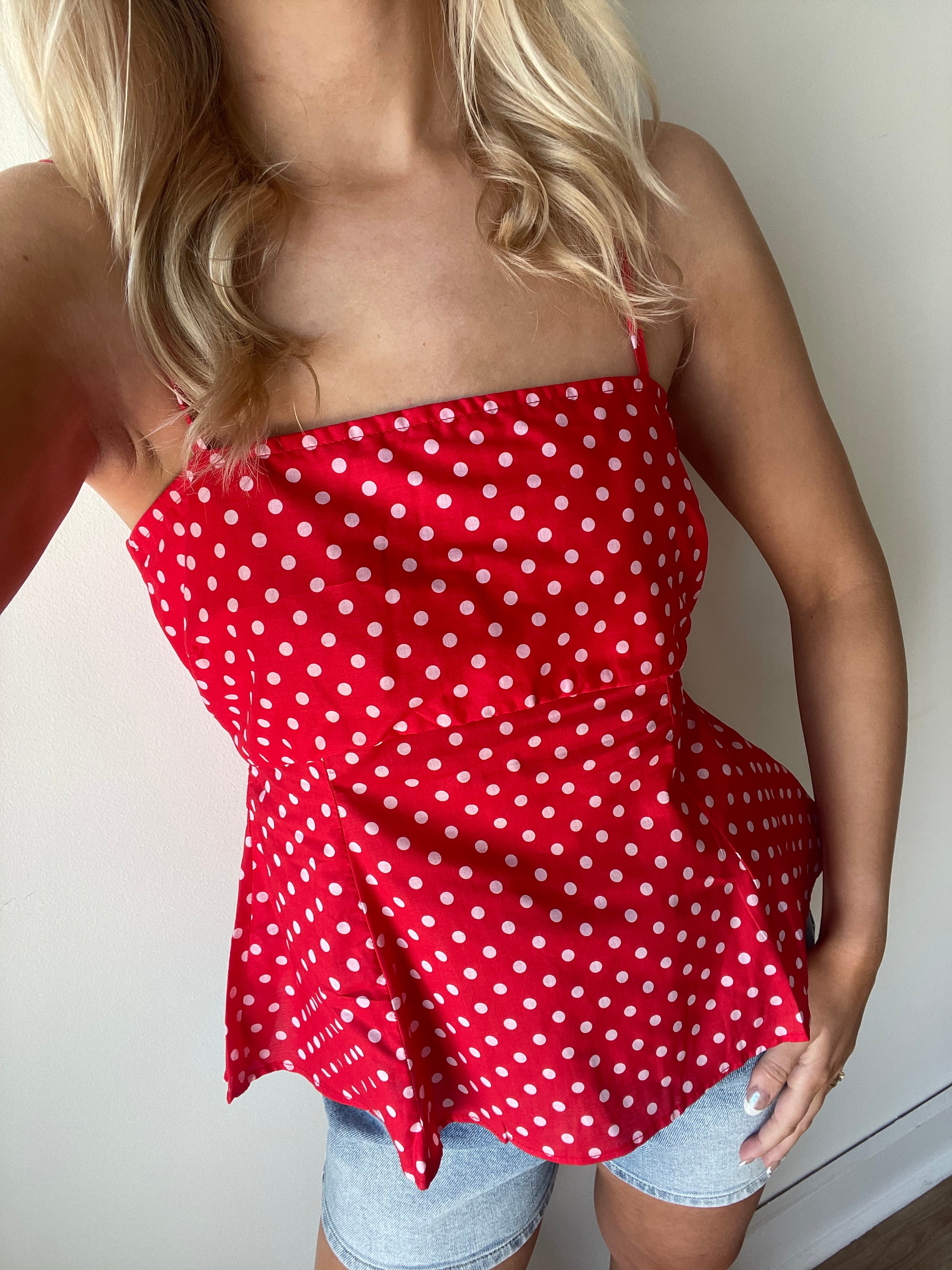 Mimi Polka Dot Top