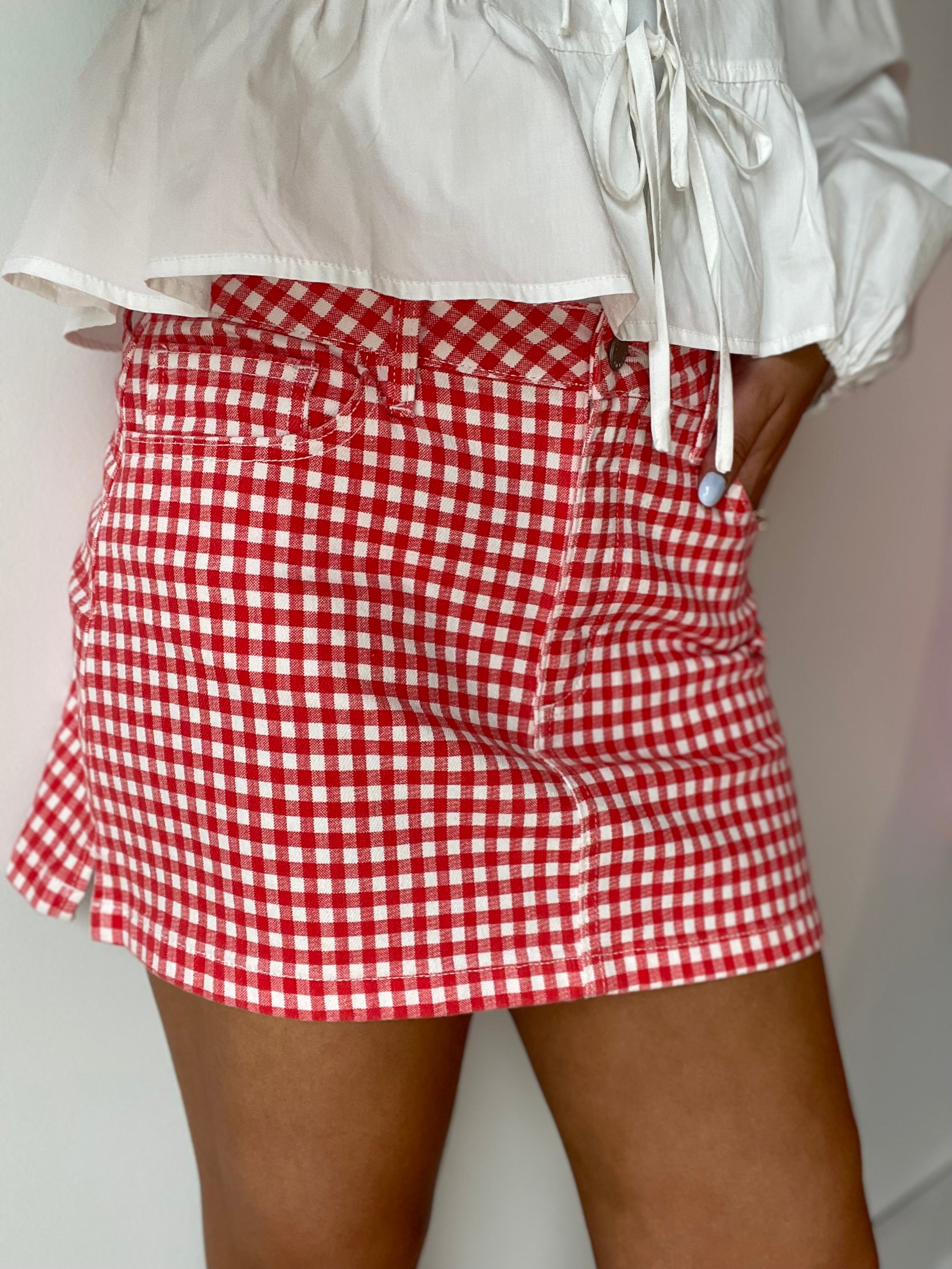 The Micro Mini Skirt - Gingham