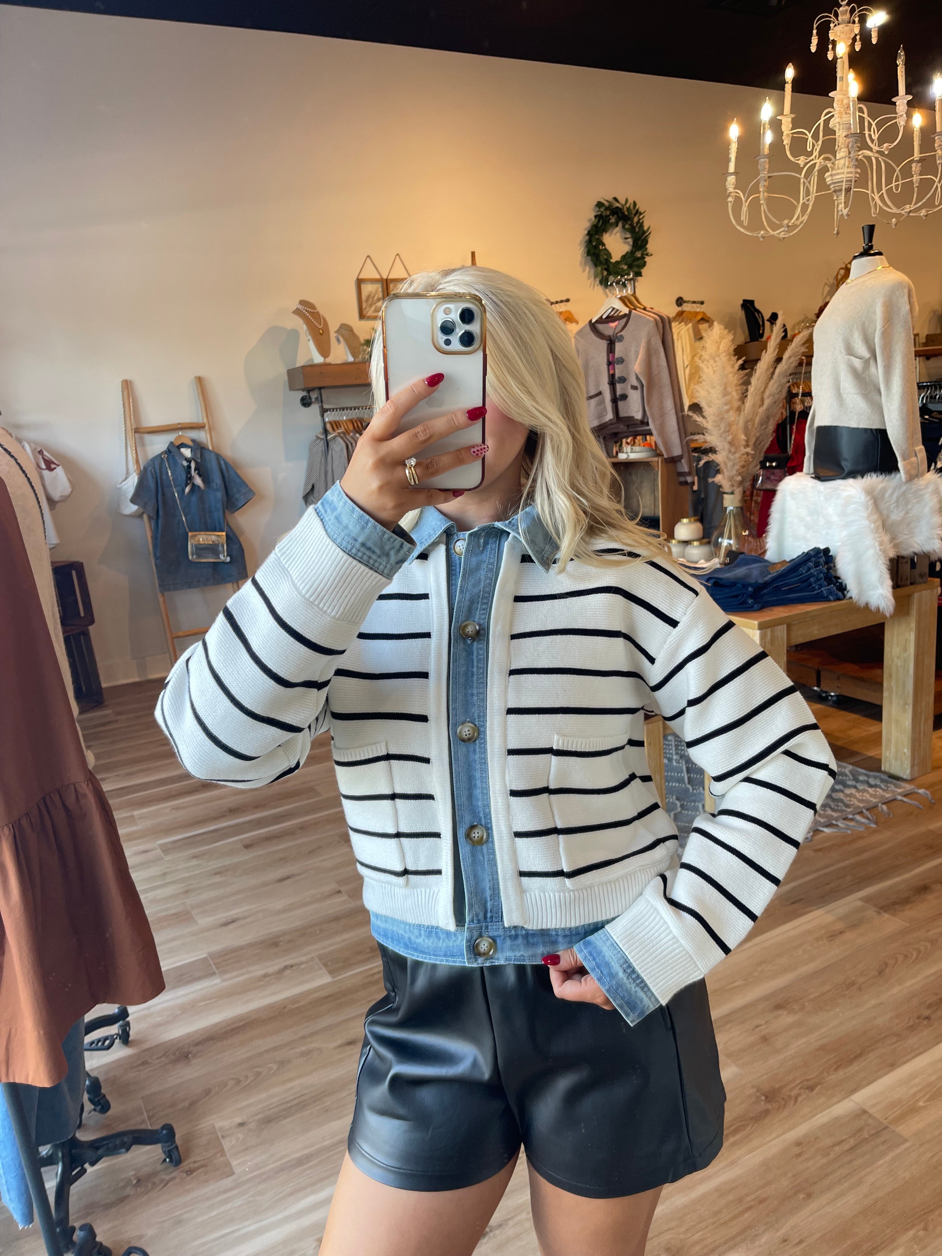 Elloise Striped Cardigan