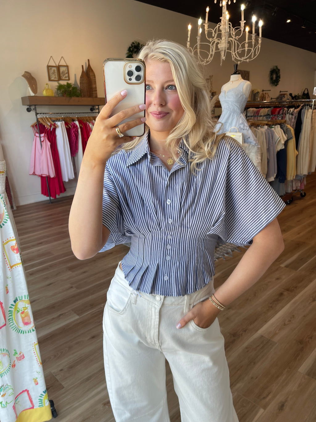 Wrenley Striped Top