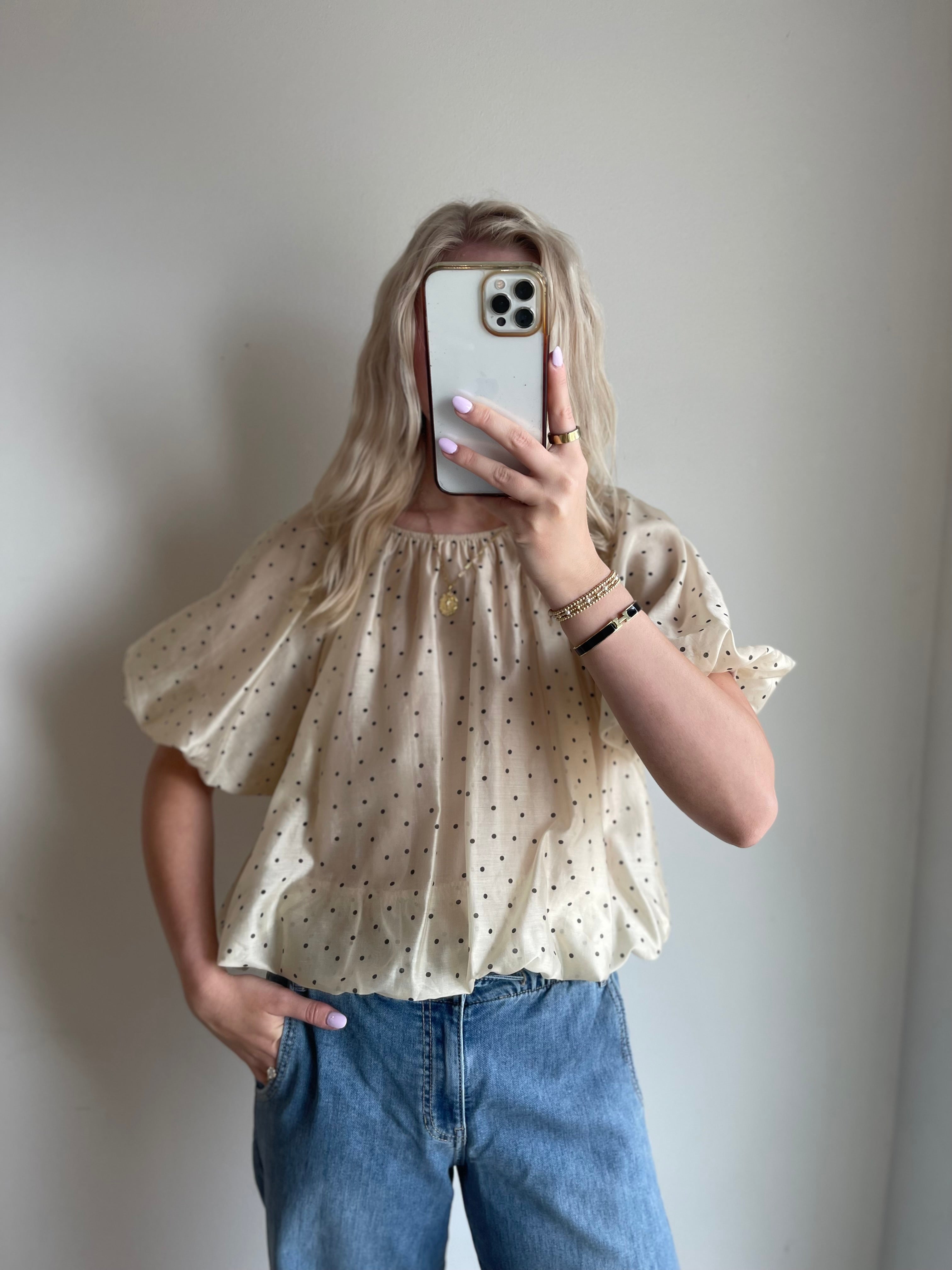 Logan Polka Dot Blouse