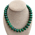 Emerald Round Beaded Necklace