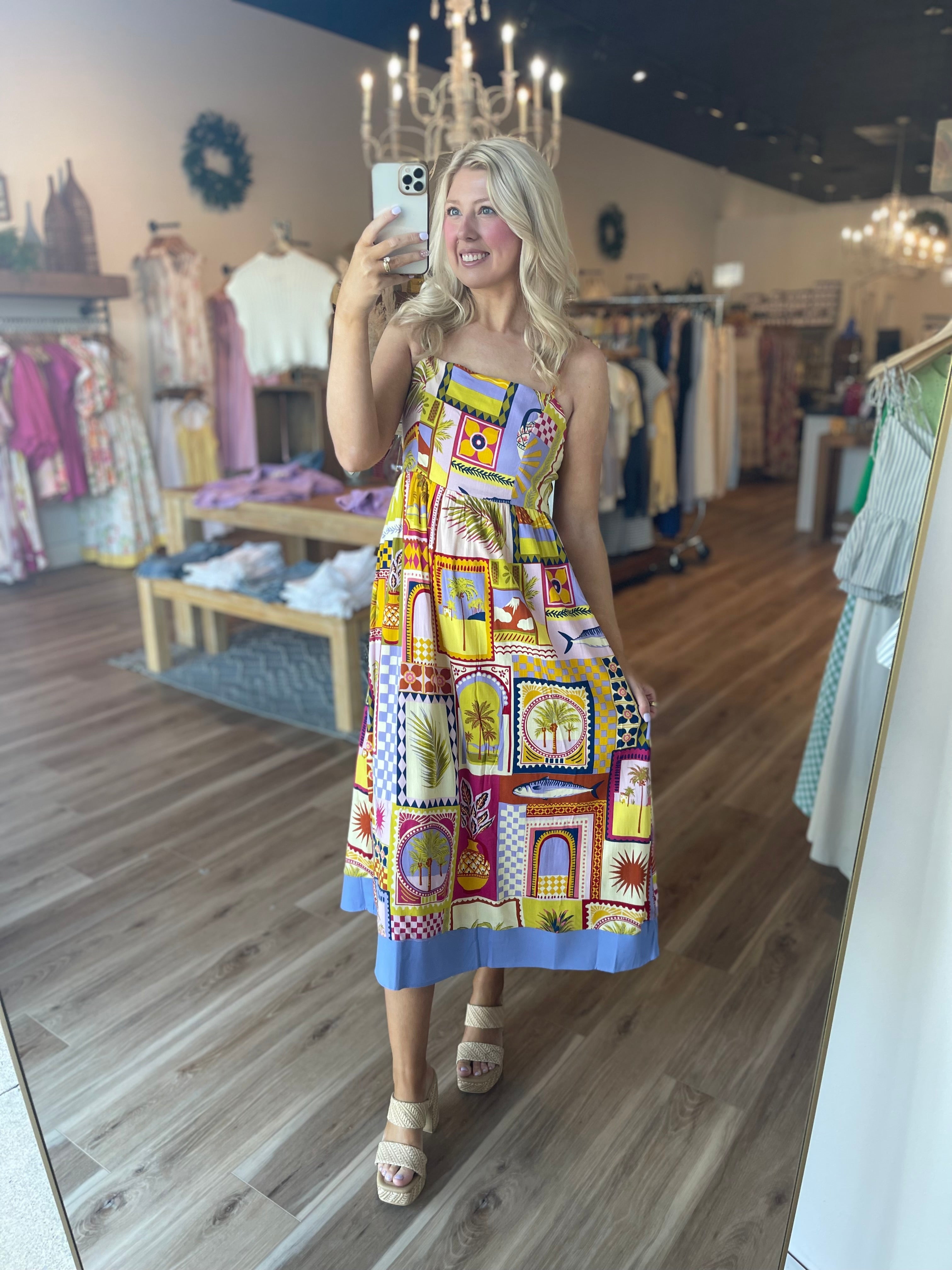 Talmar Postcard Midi Dress