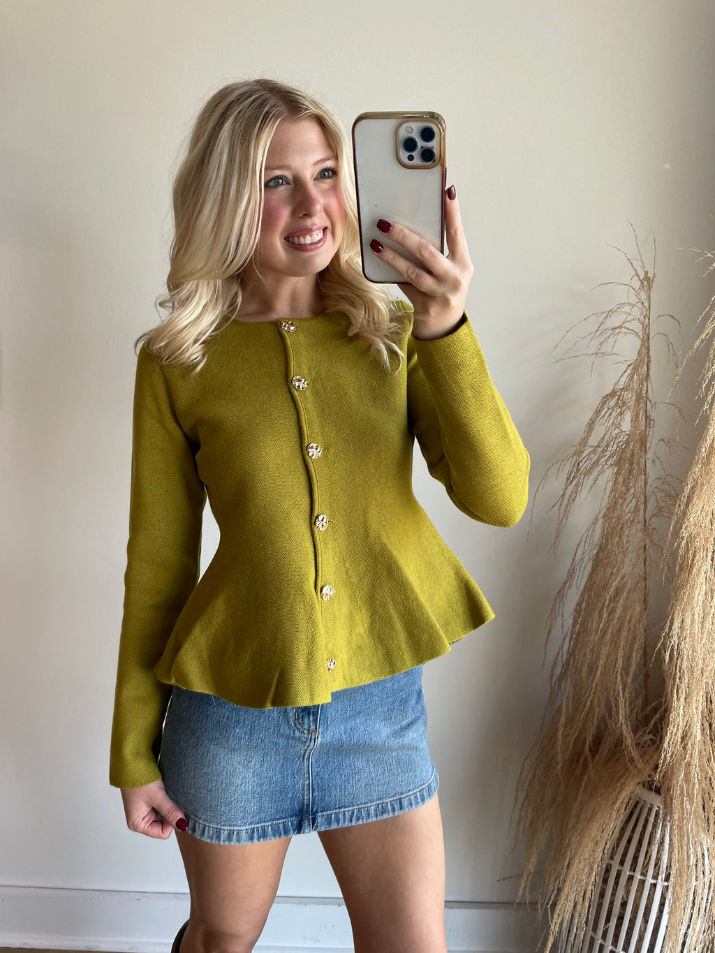 Layla Peplum Cardigan
