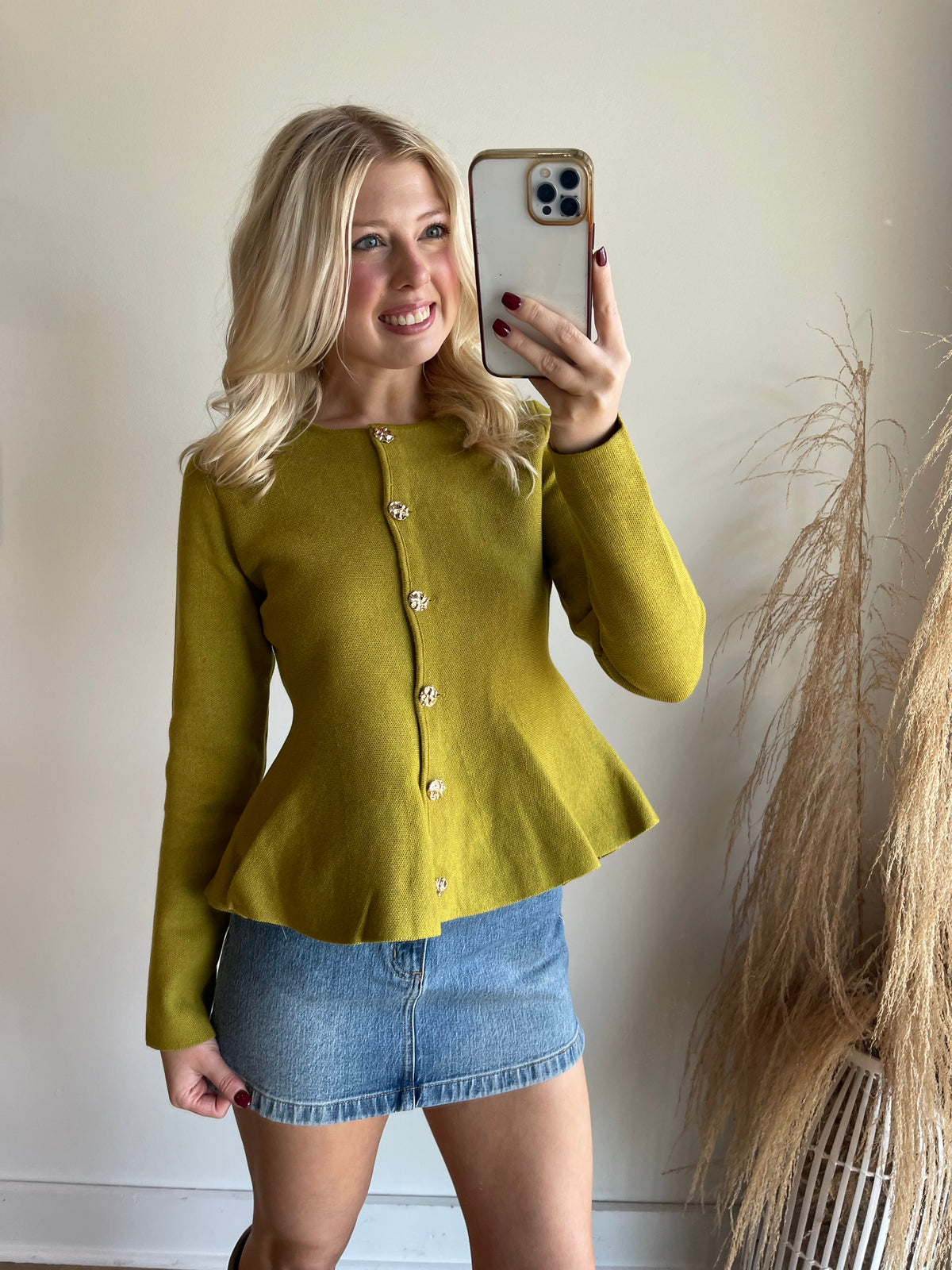 Layla Peplum Cardigan