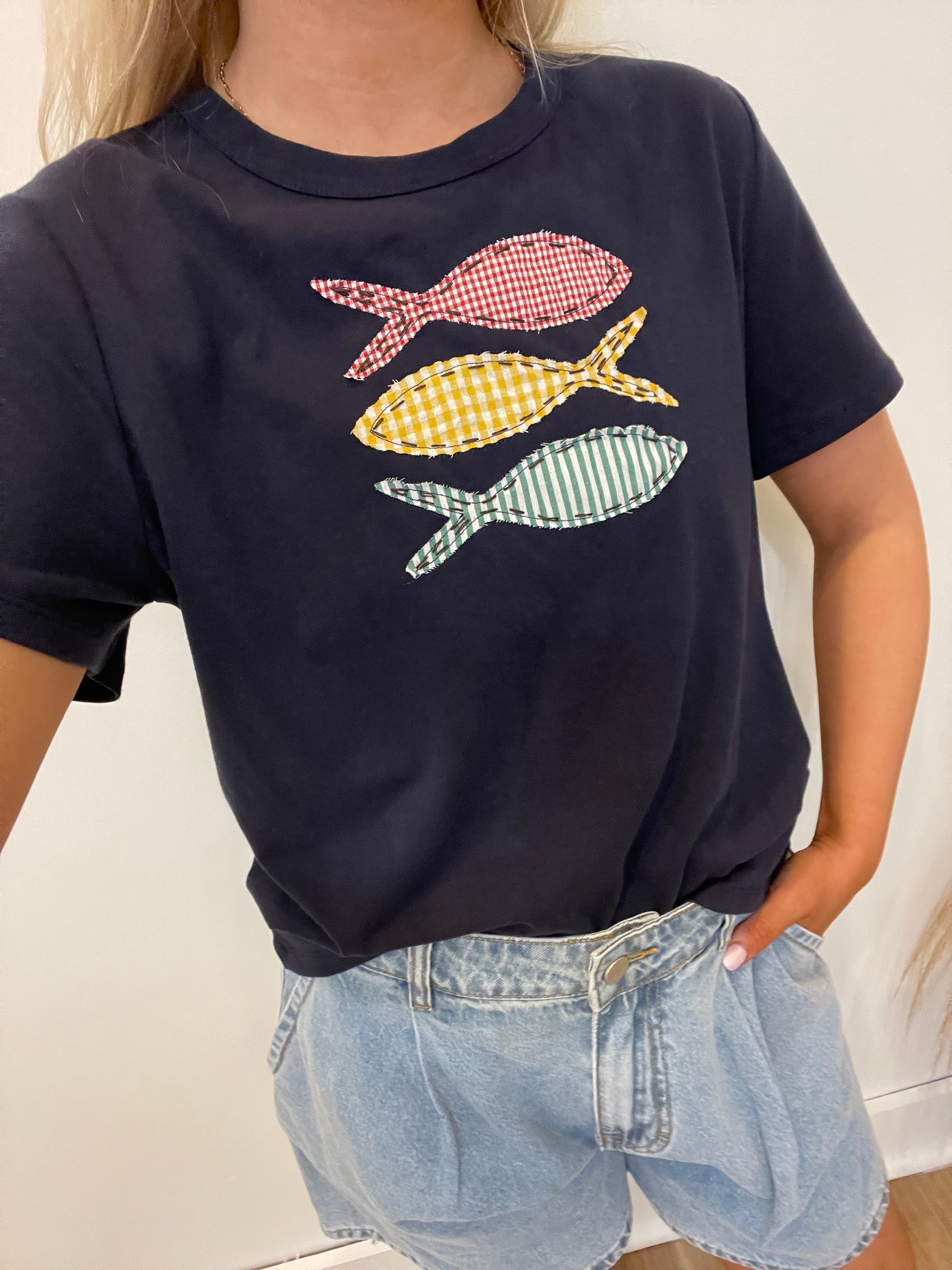 Patchwork Fish T-Shirt