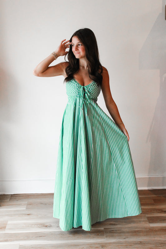 Selena Striped Maxi Dress