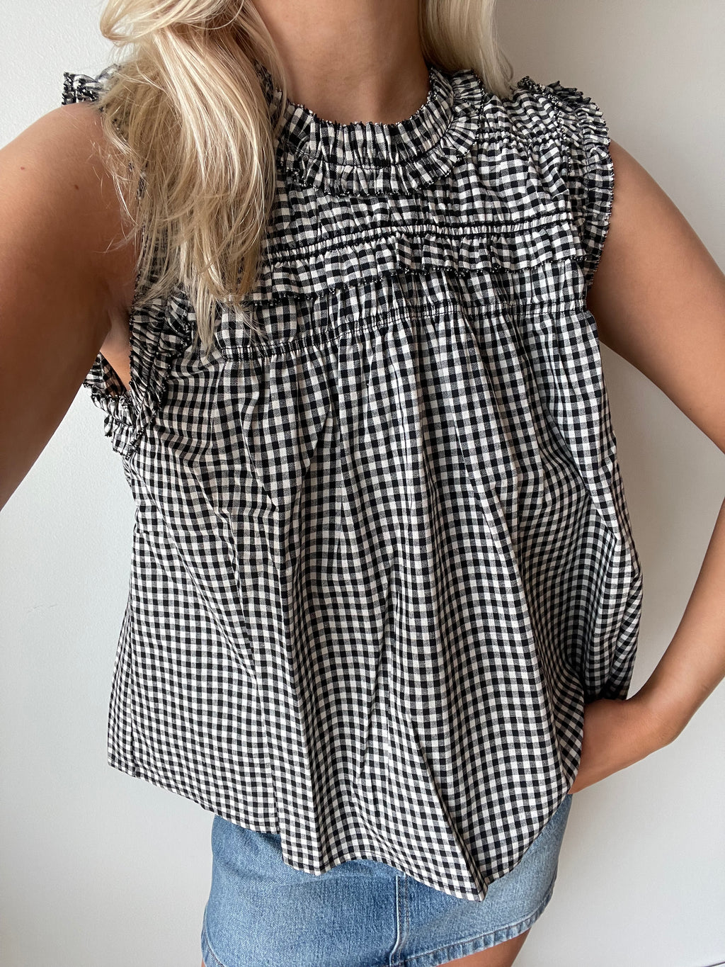 Autumn Gingham Blouse