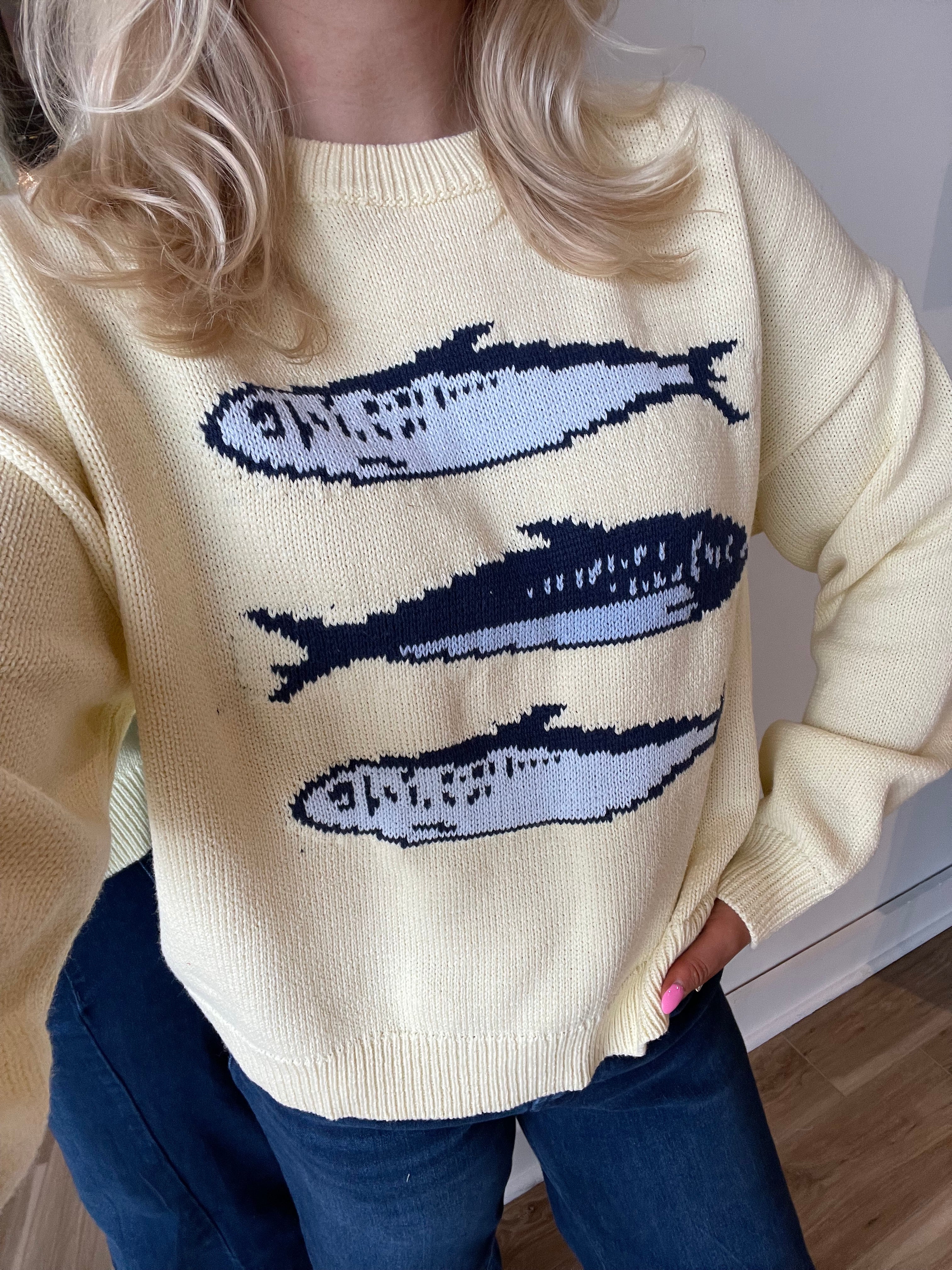 Round Neck Sardine Sweater