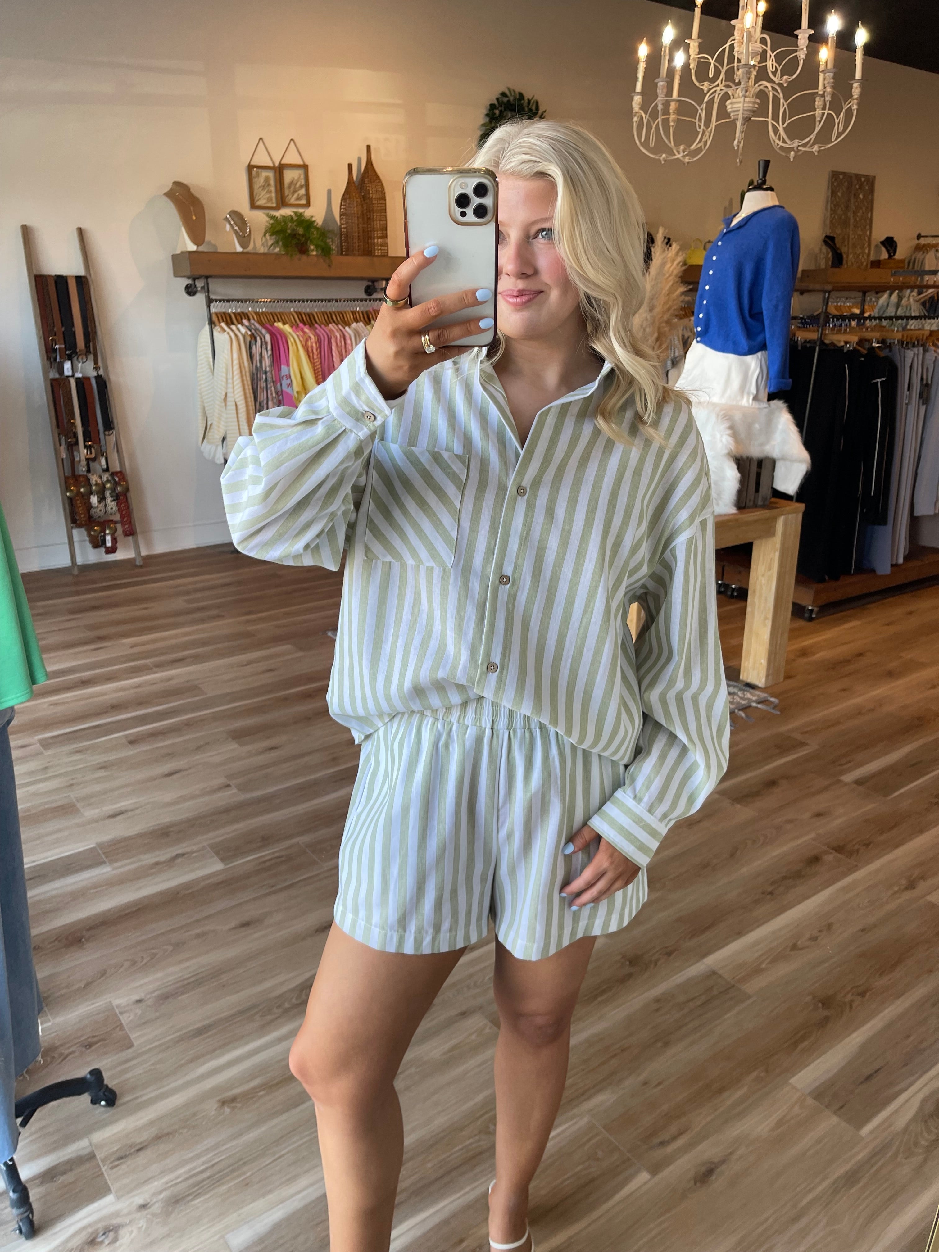 Lindsey Striped Shorts