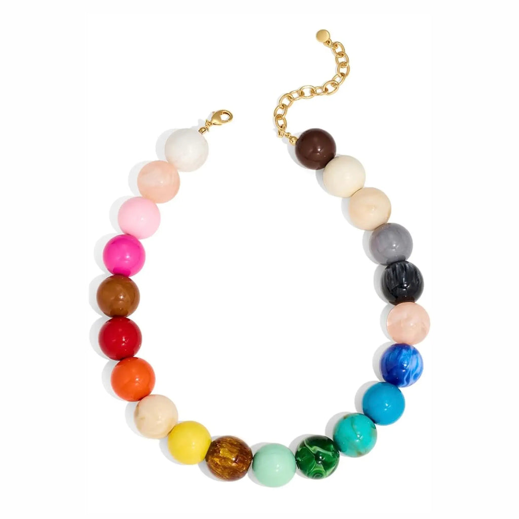 Rainbow Beaded Necklace