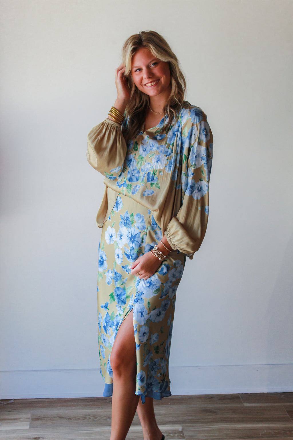 Estelle Layered Midi Skirt