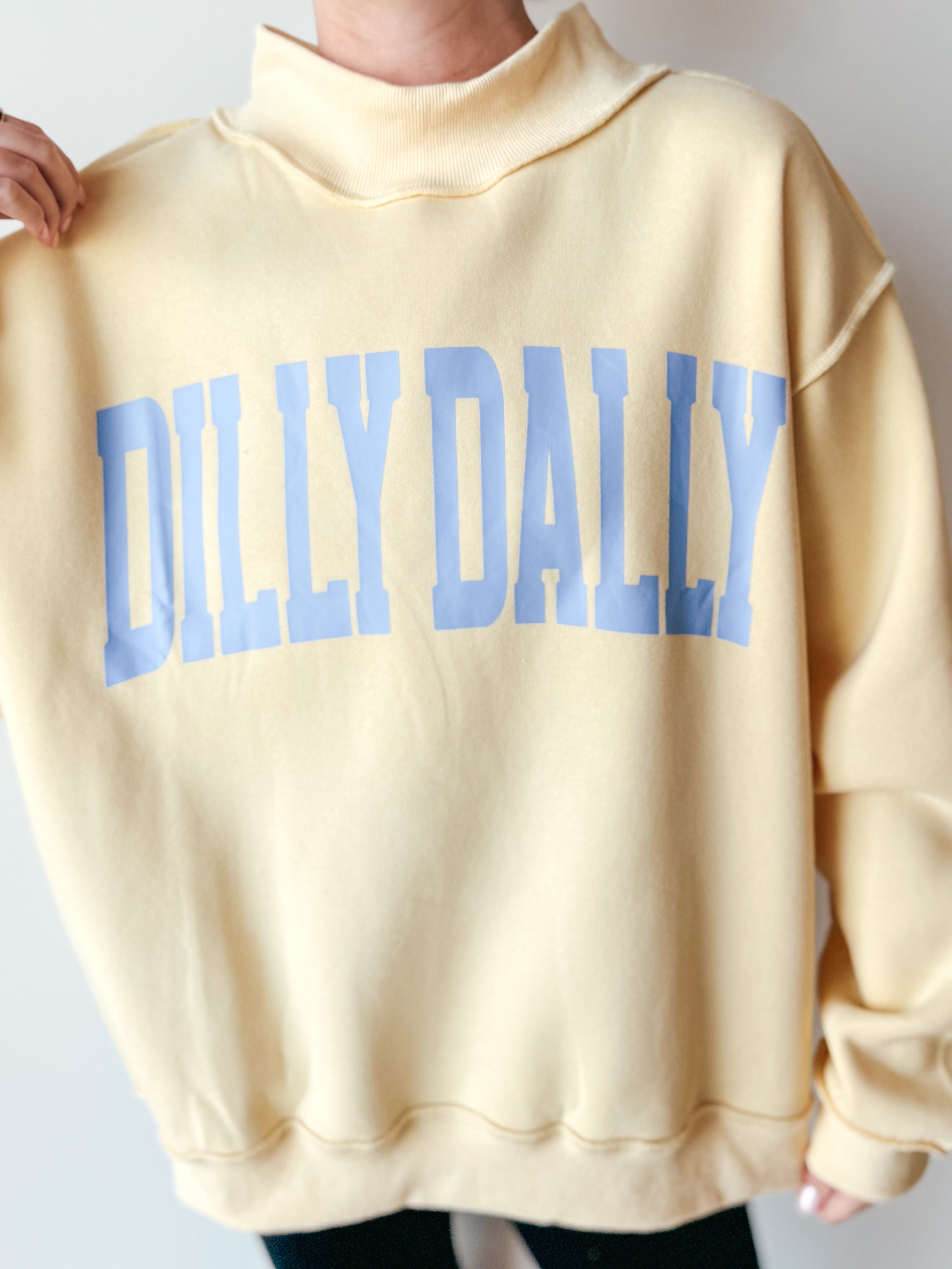 Dilly Dally Reversible Mock Neck