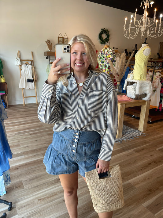 Sara Striped Blouse