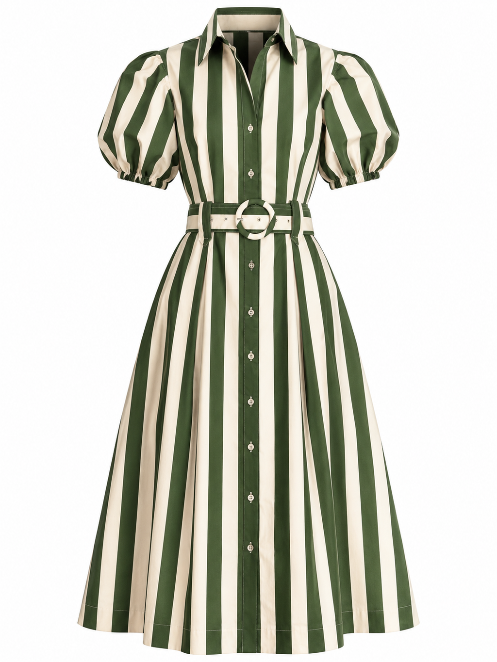 Flora Stripe Midi Dress