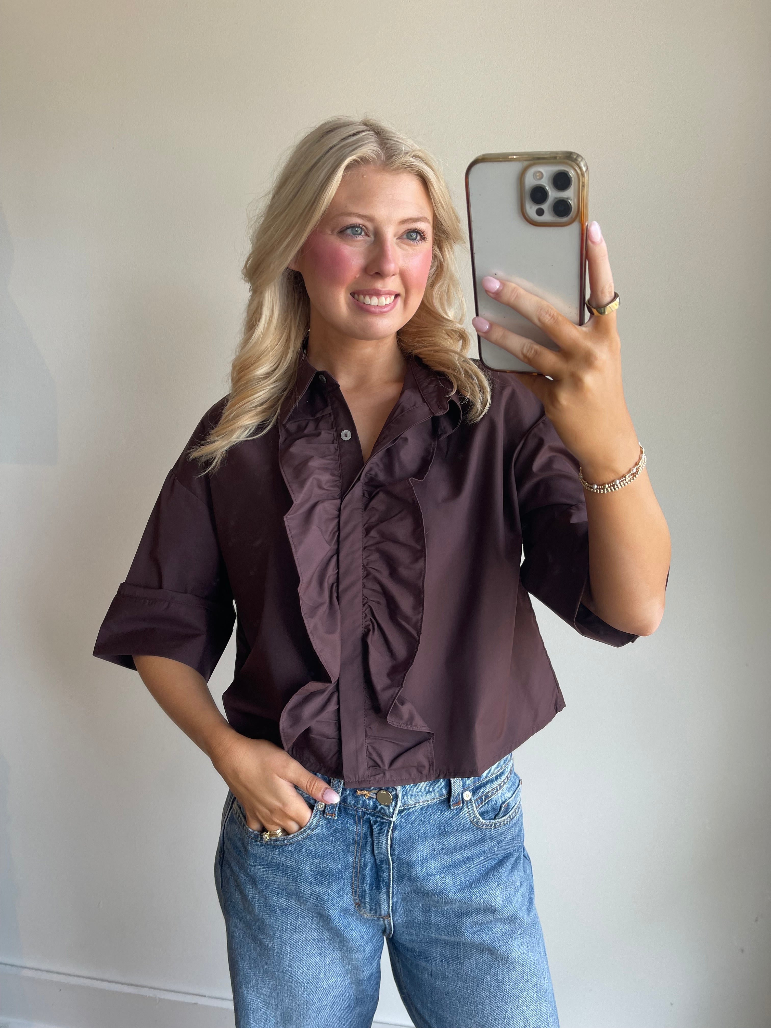 Margo Ruffle Top