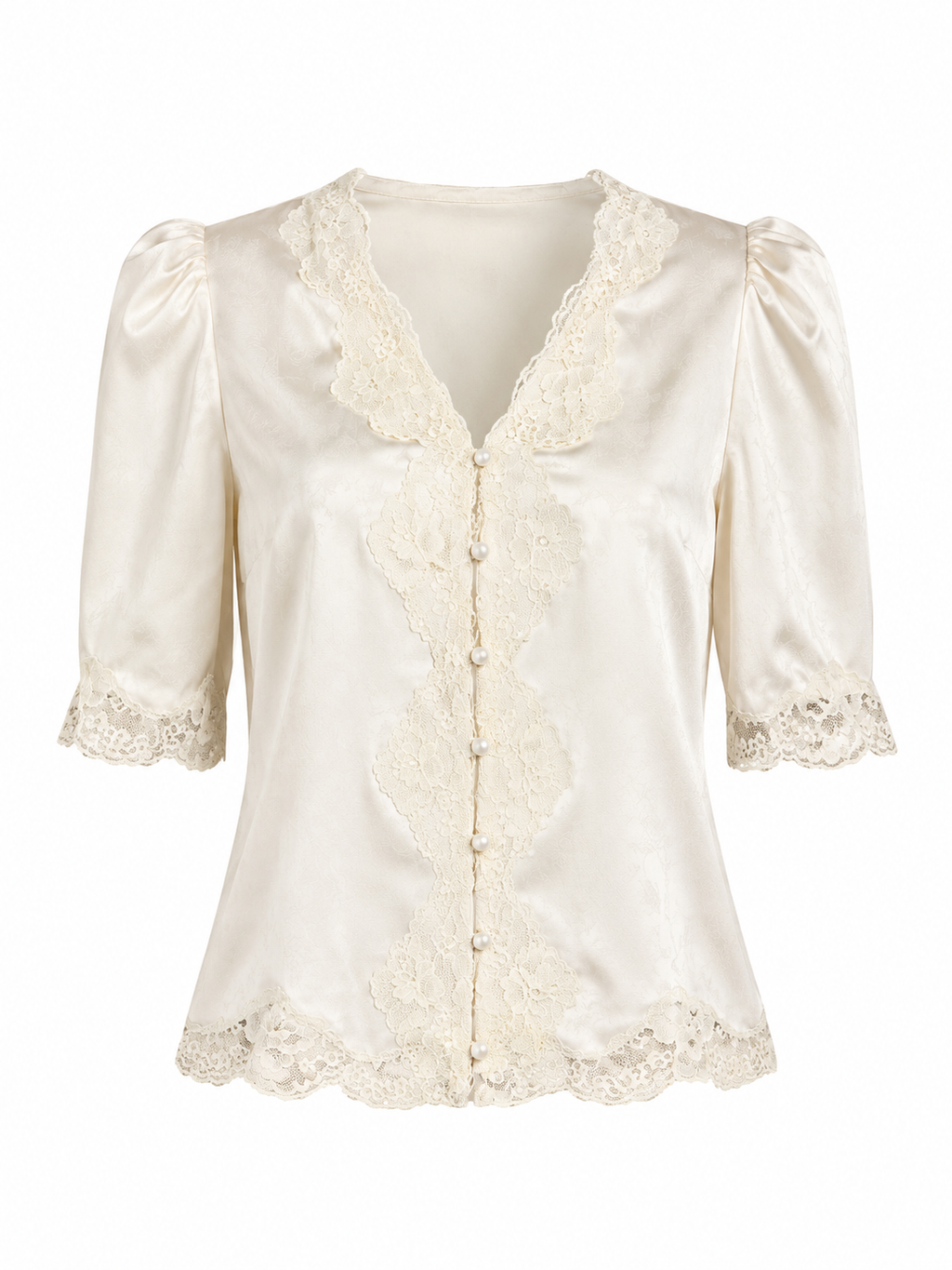 Ellen Lace Trim Top