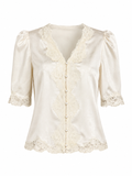 Ellen Lace Trim Top