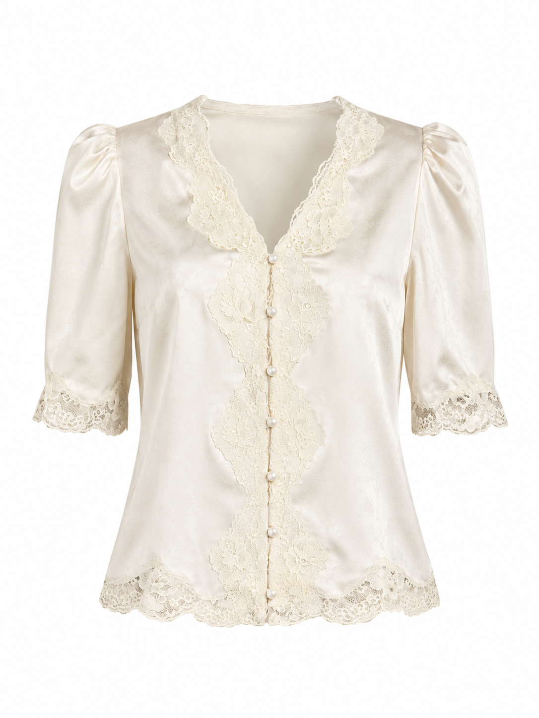 Ellen Lace Trim Top