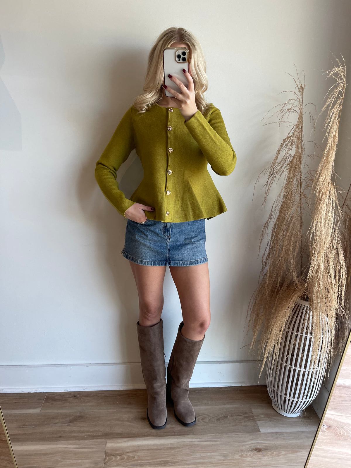 Layla Peplum Cardigan