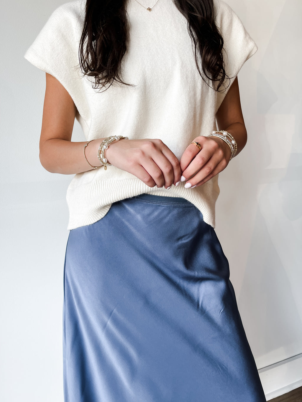 Constance Satin Skirt