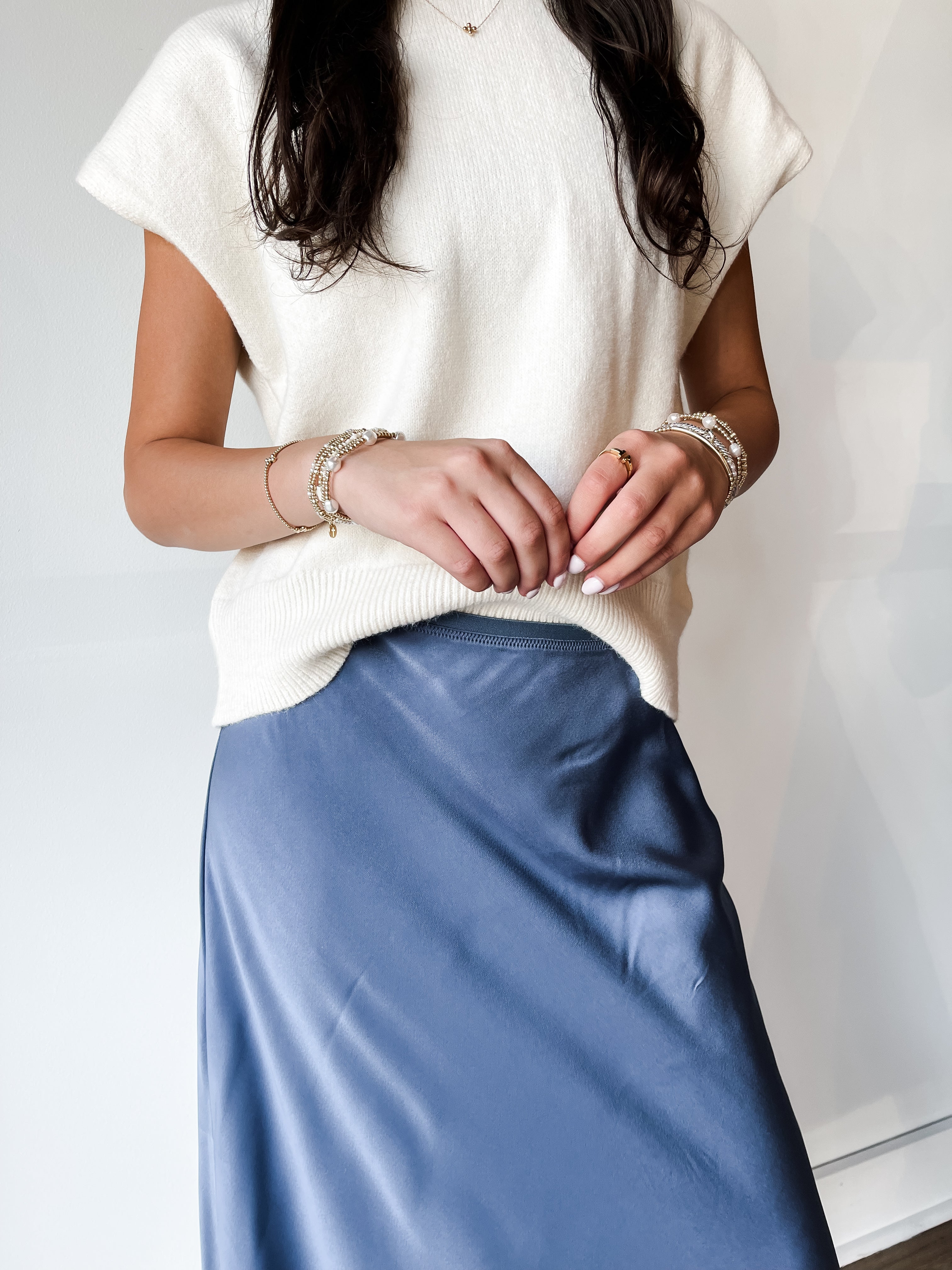 Constance Satin Skirt