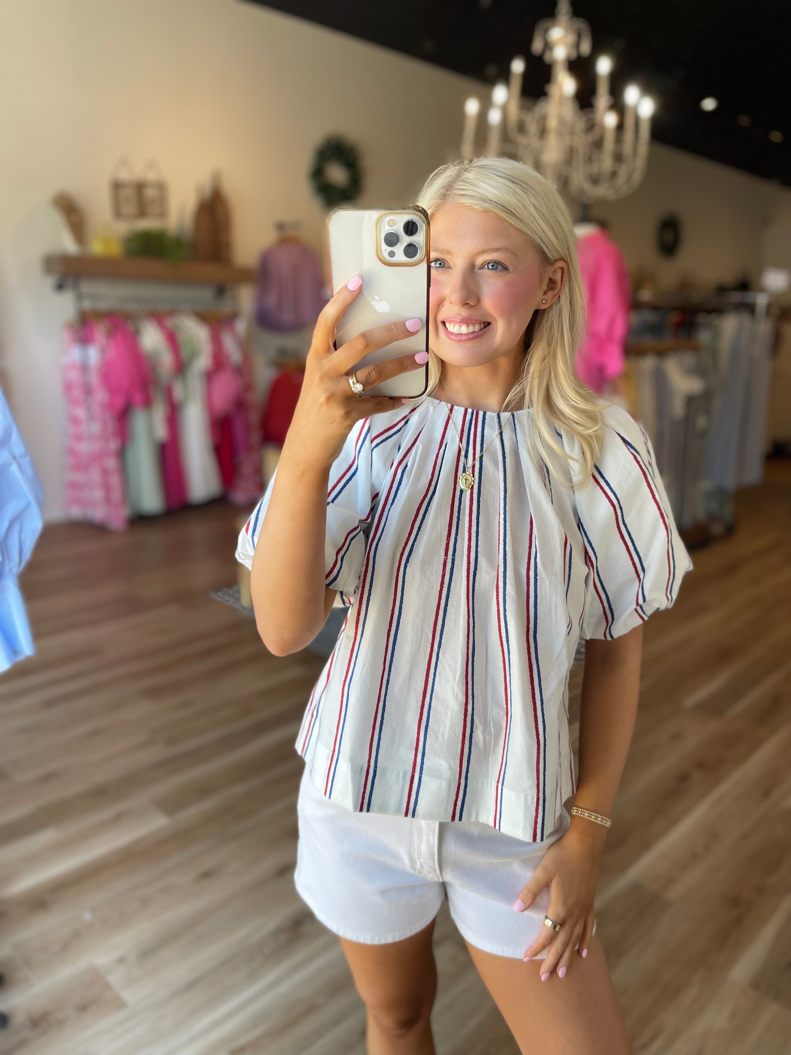 Ruby Striped Top