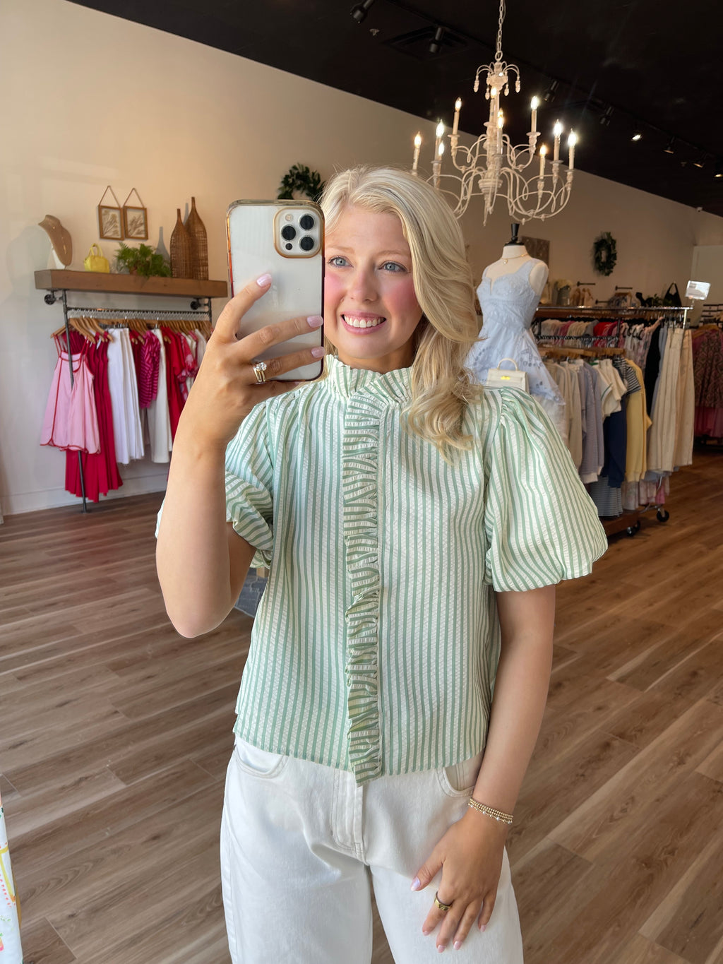 Presleigh Striped Top