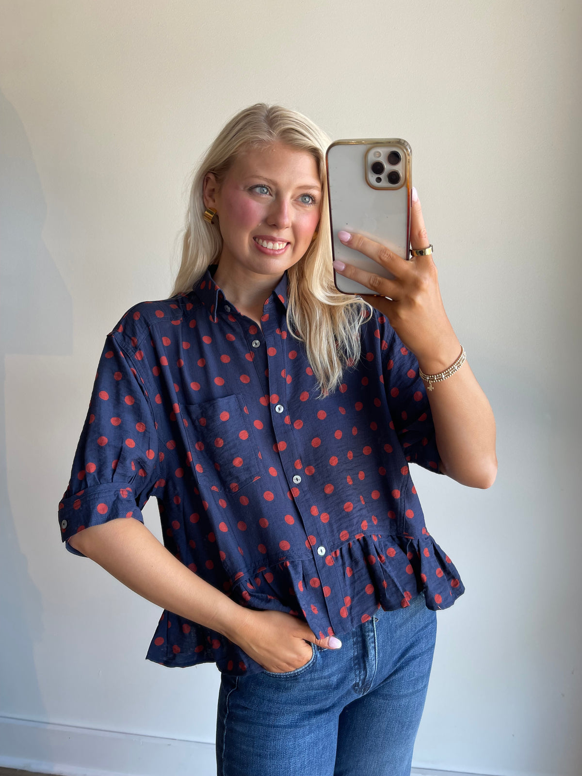 Gia Polka Dot Blouse