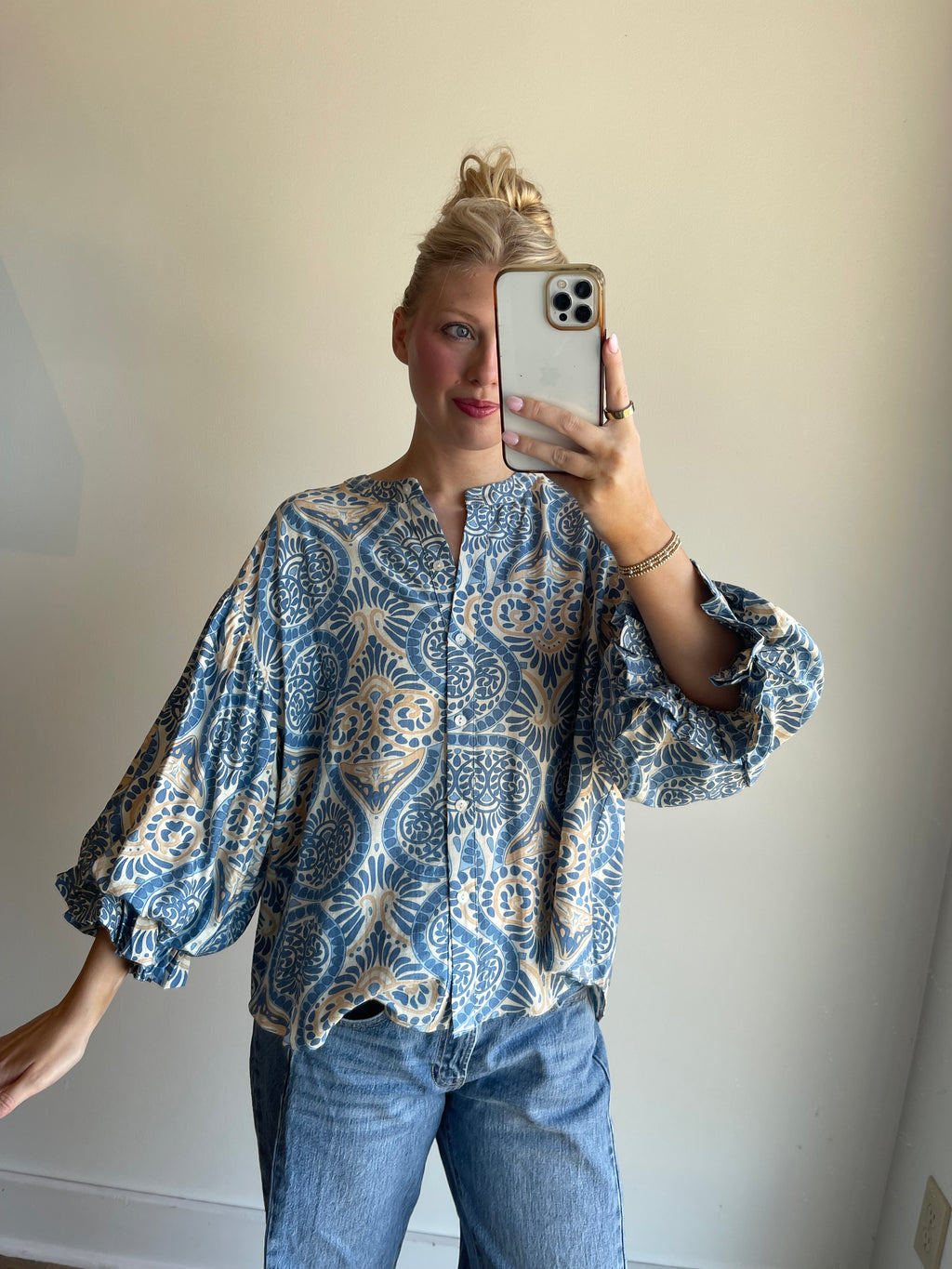 Laken Button Down Blouse