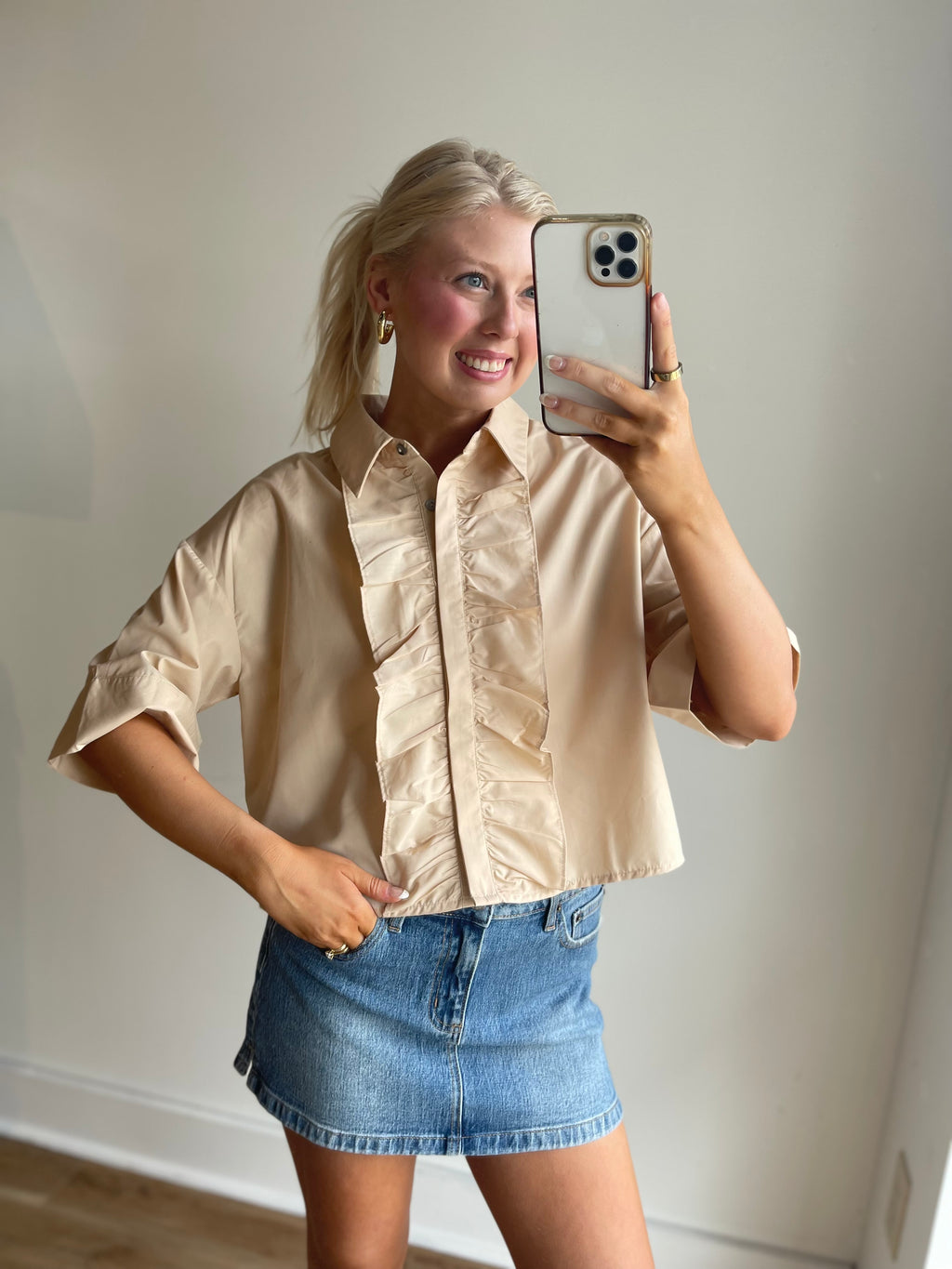 Margo Ruffle Top