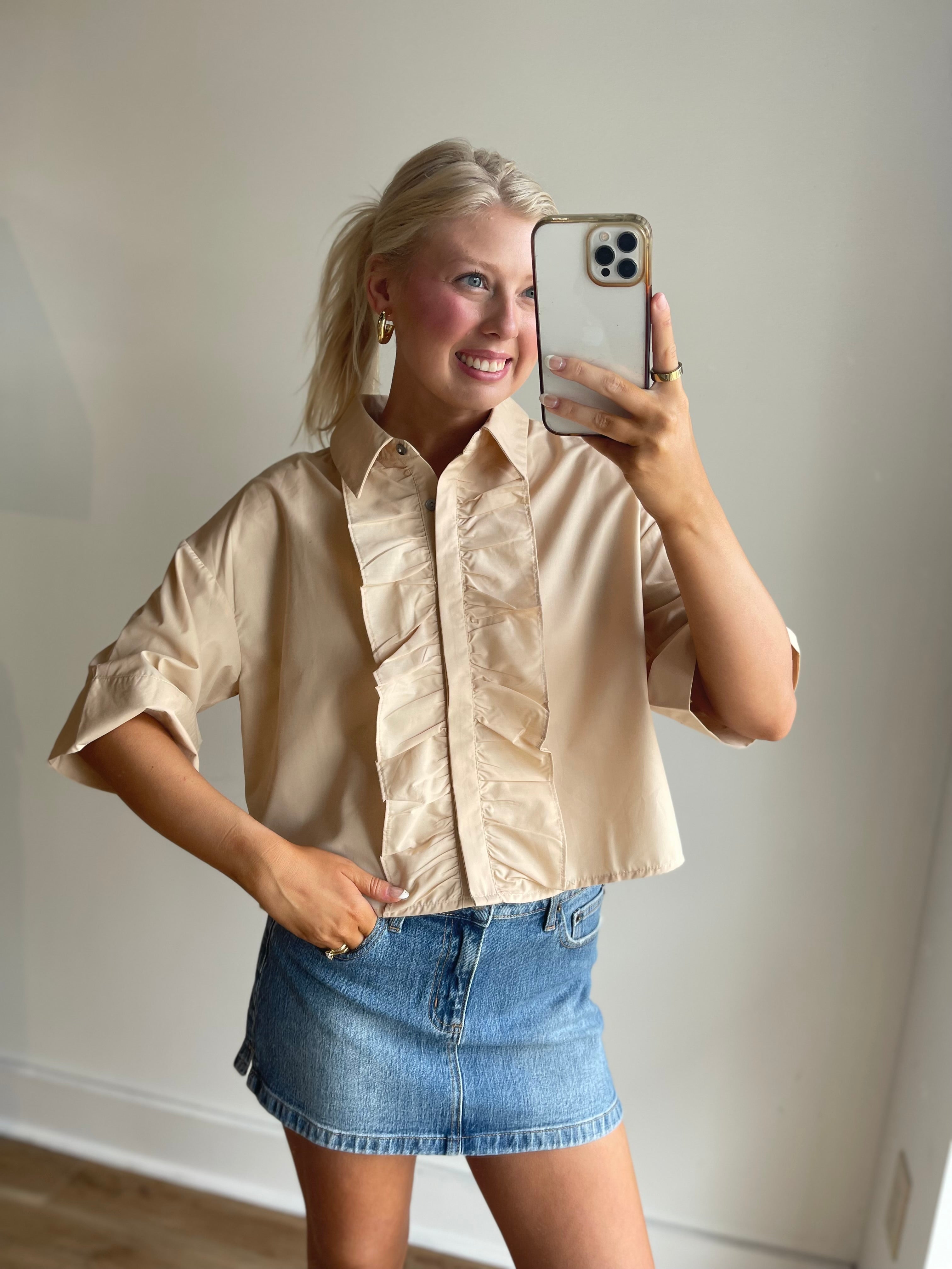 Margo Ruffle Top