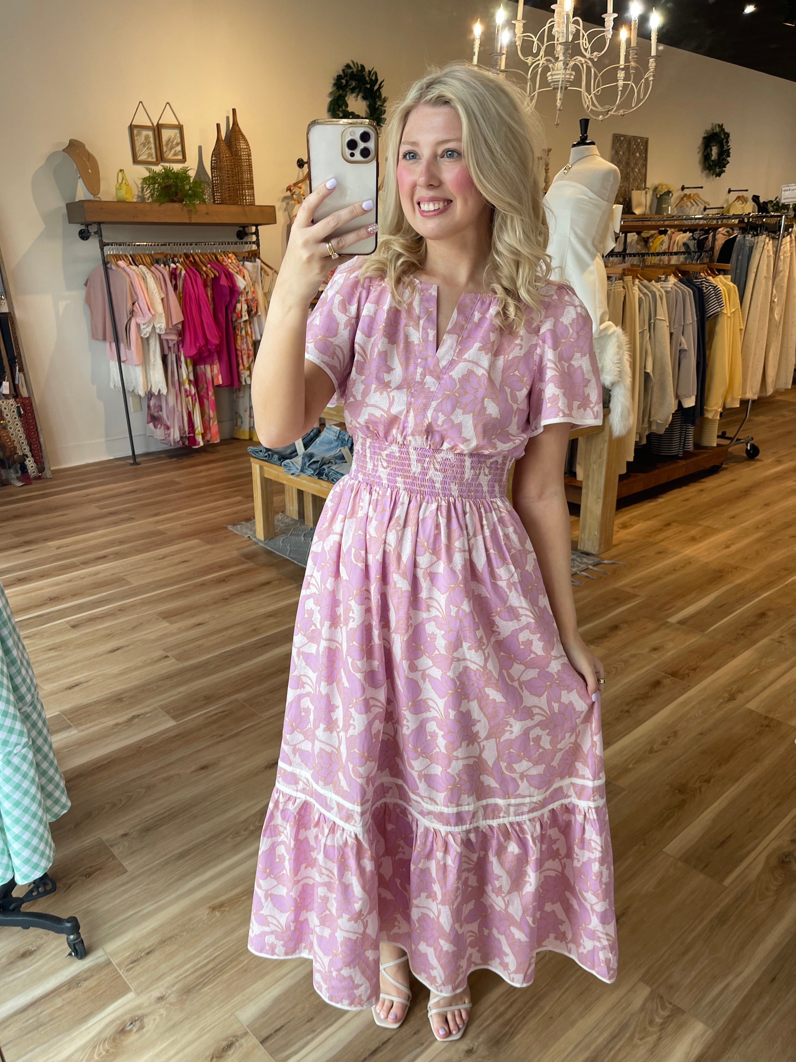 Delaney Floral Midi Dress