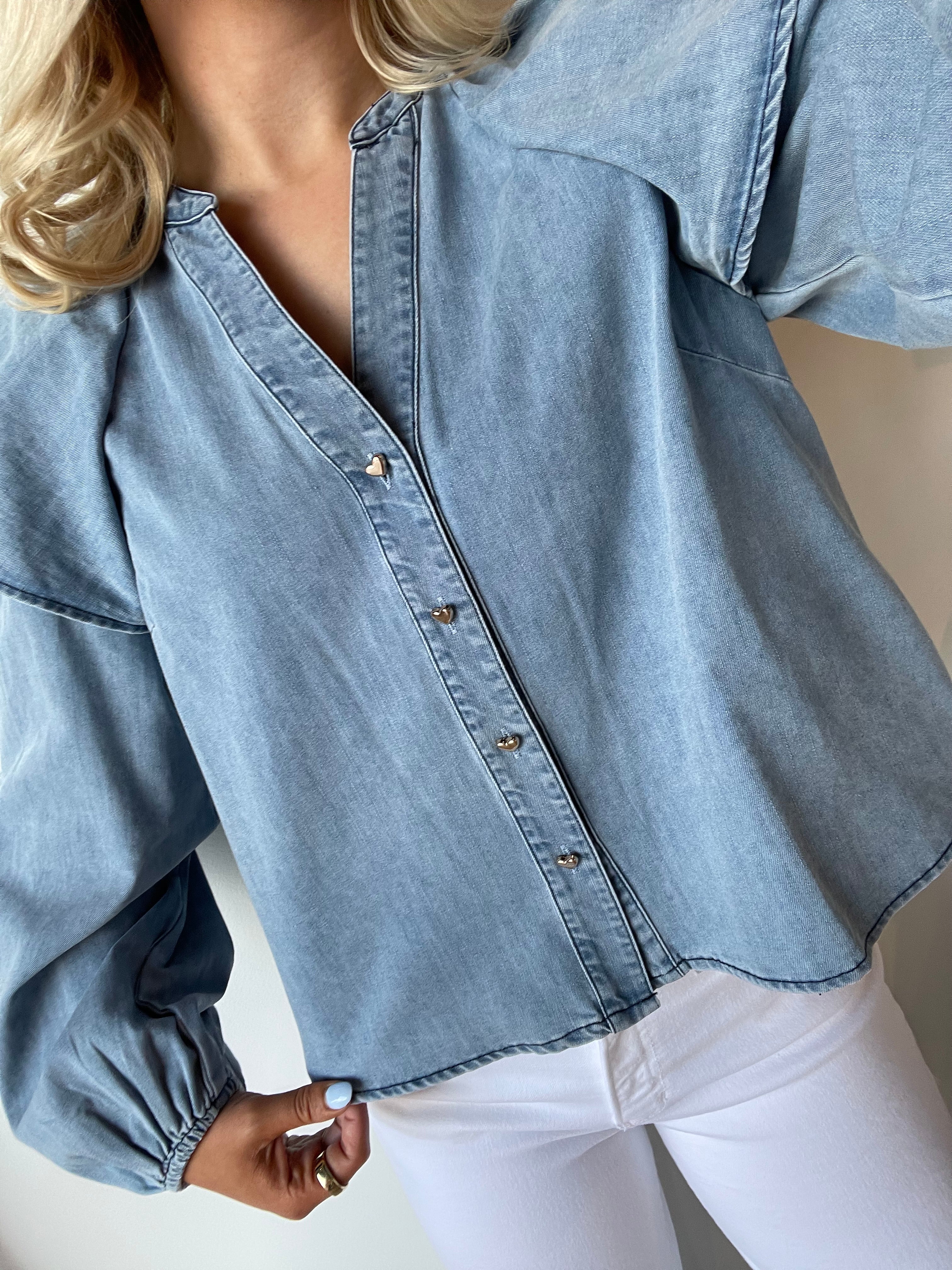 Adeline Denim Blouse