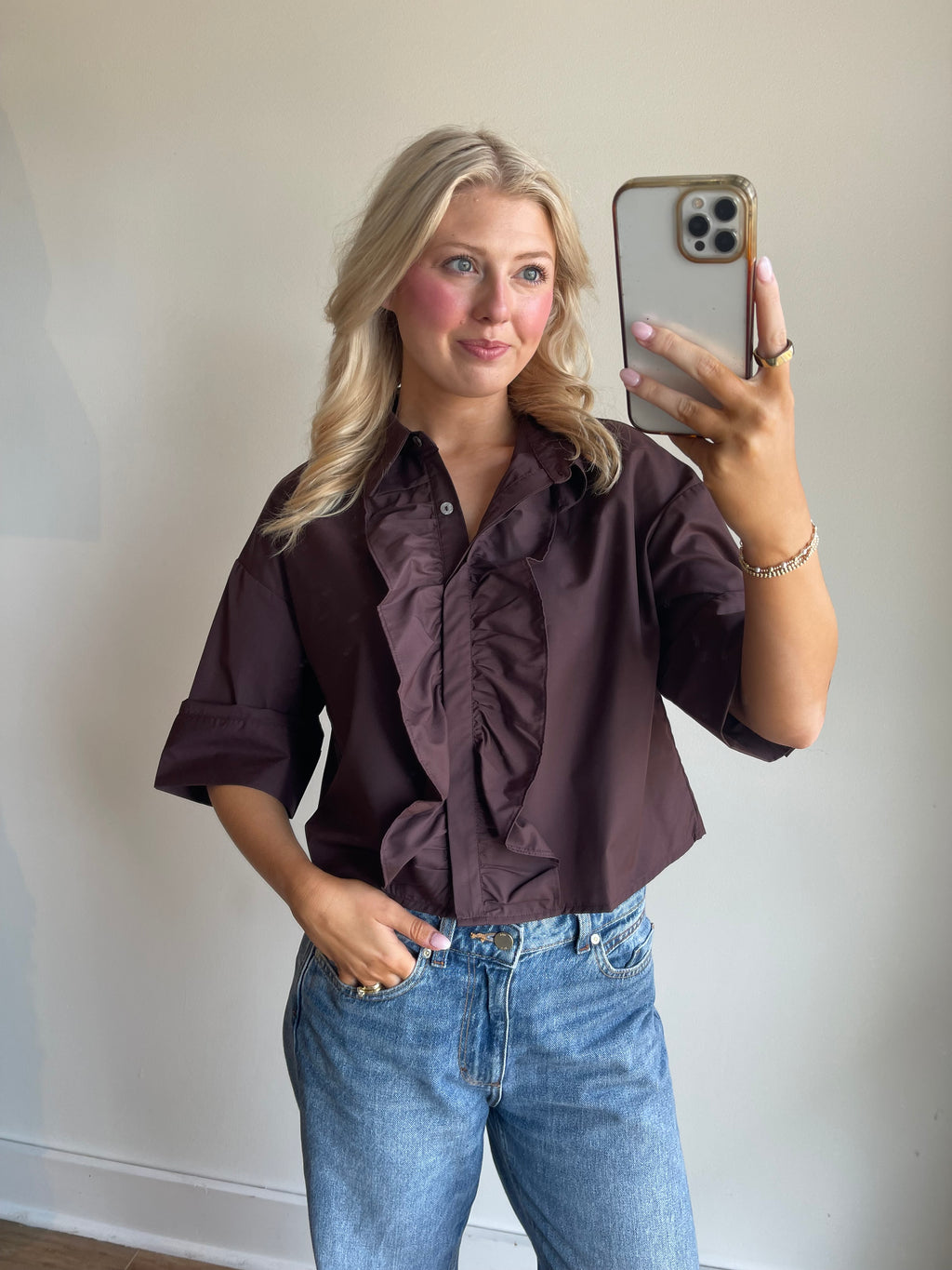 Margo Ruffle Top